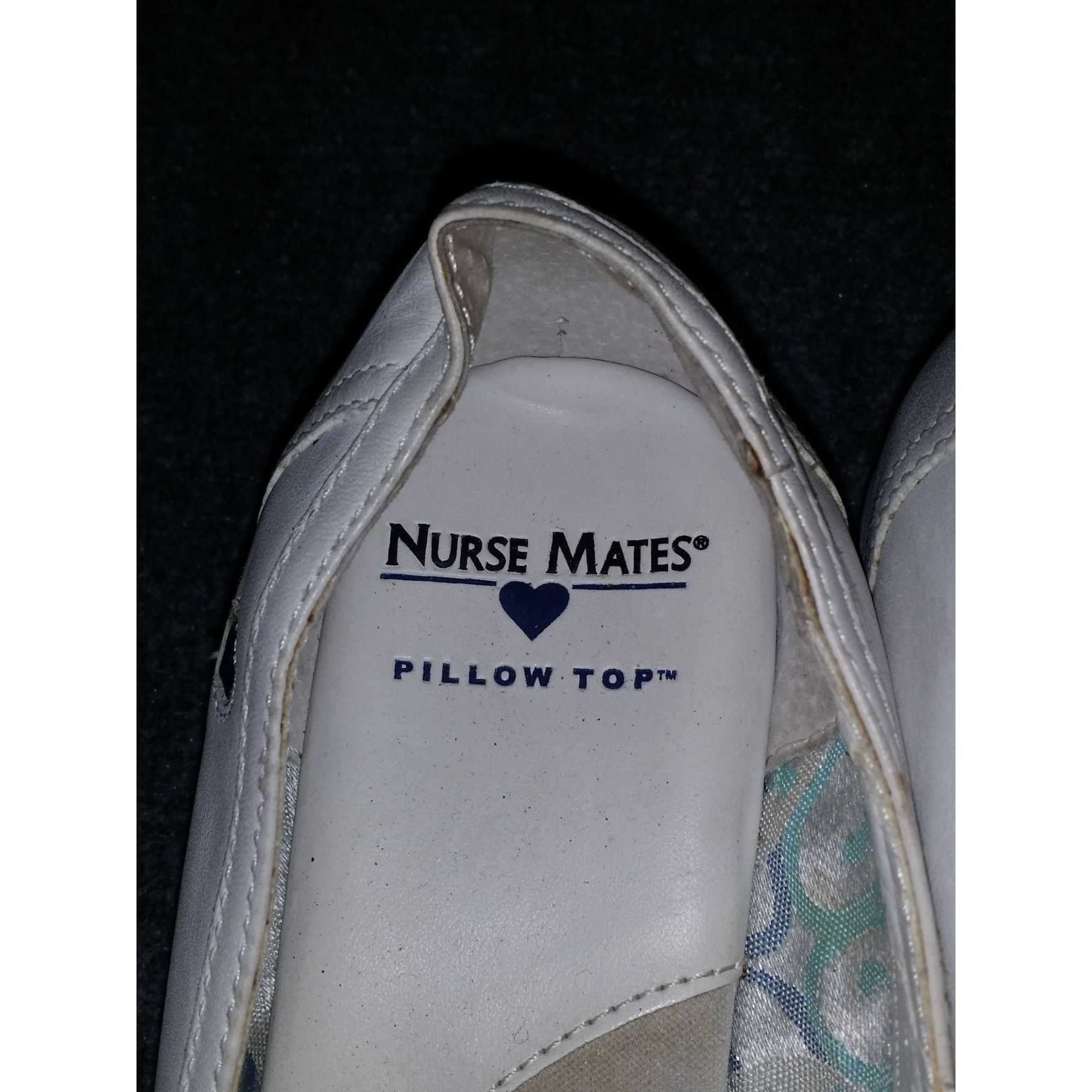 Other Nurse Mates Frankie Pillow Top Shoes Women Sz 10W Leather Wh Size US 10 / IT 40 - 4 Thumbnail