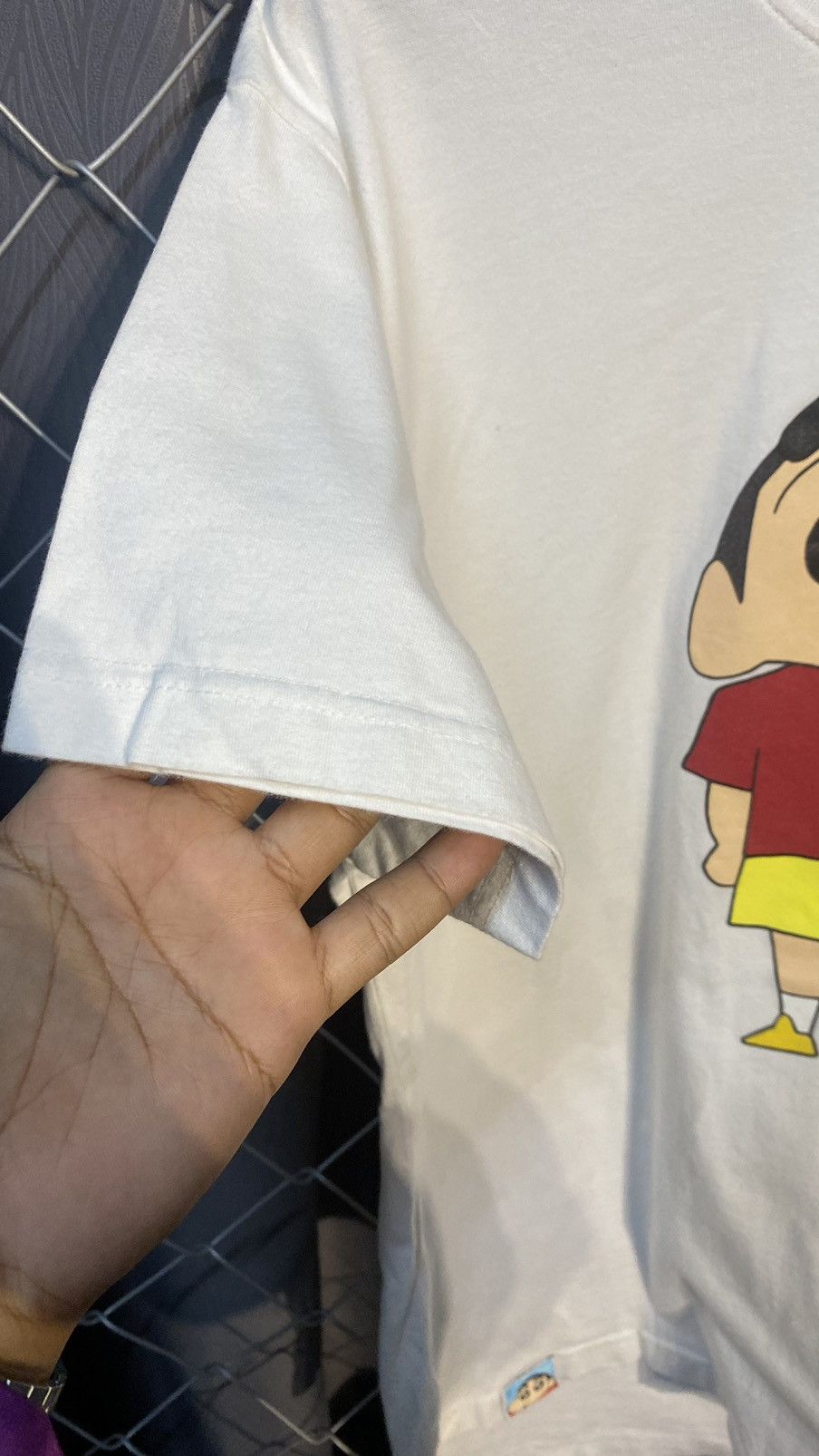 Cartoon Network × Japanese Brand × Vintage SHINCHAN MIRROR PRINT TSHIRT JAPANESE ANIME LARGE Size US L / EU 52-54 / 3 - 12 Thumbnail