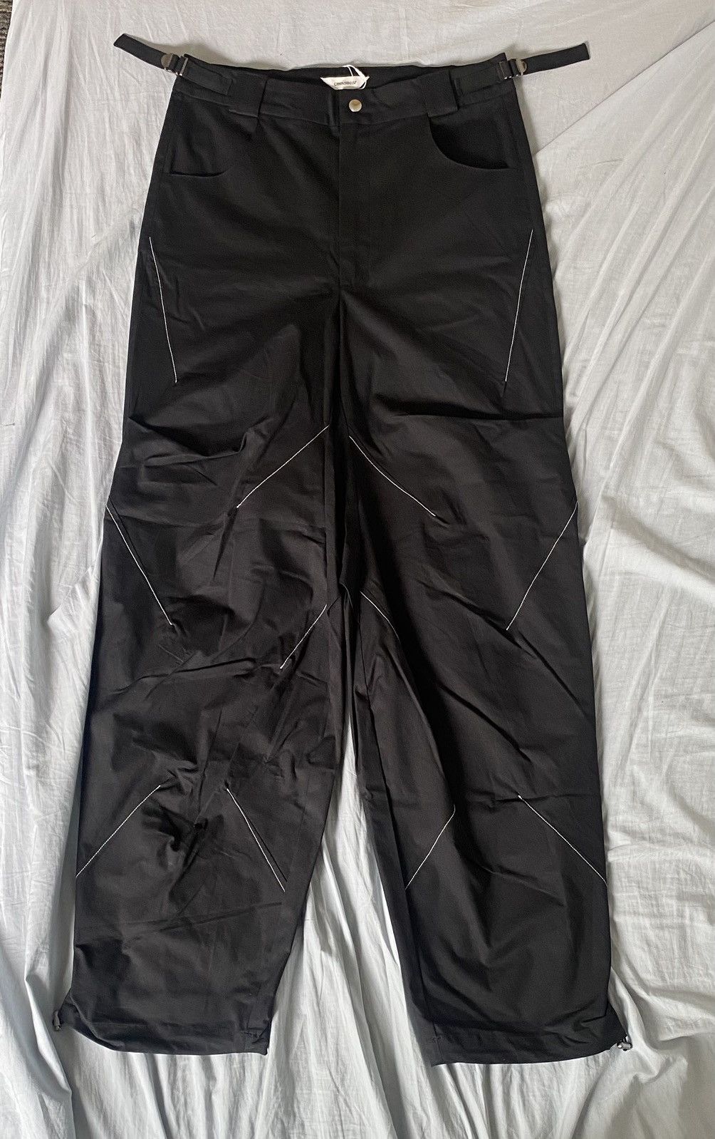 image of Cmmawear Black Toshima Trousers, Men's (Size 30)