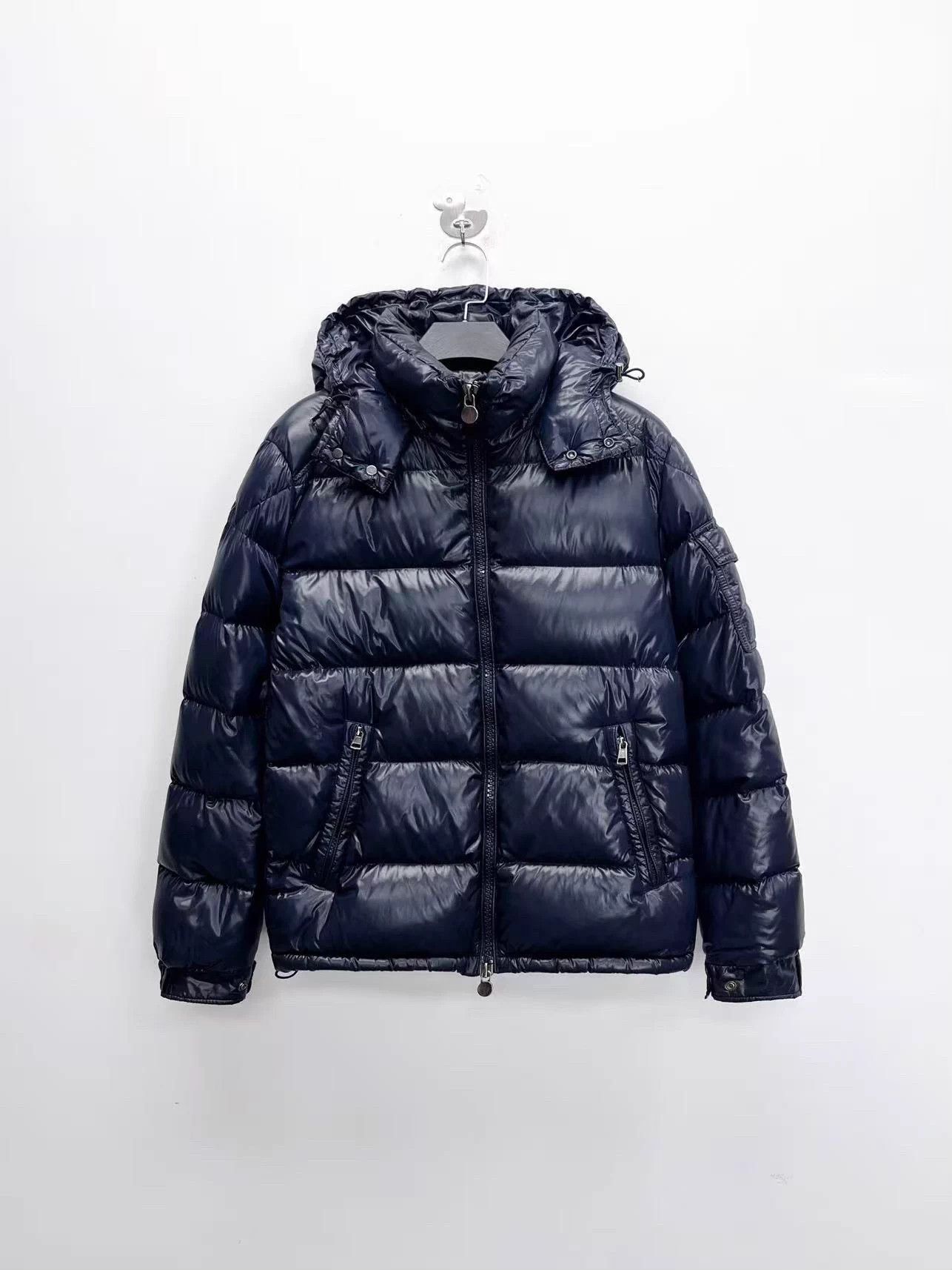 Moncler Maya Midnight Blue Logo Puffer Size 1