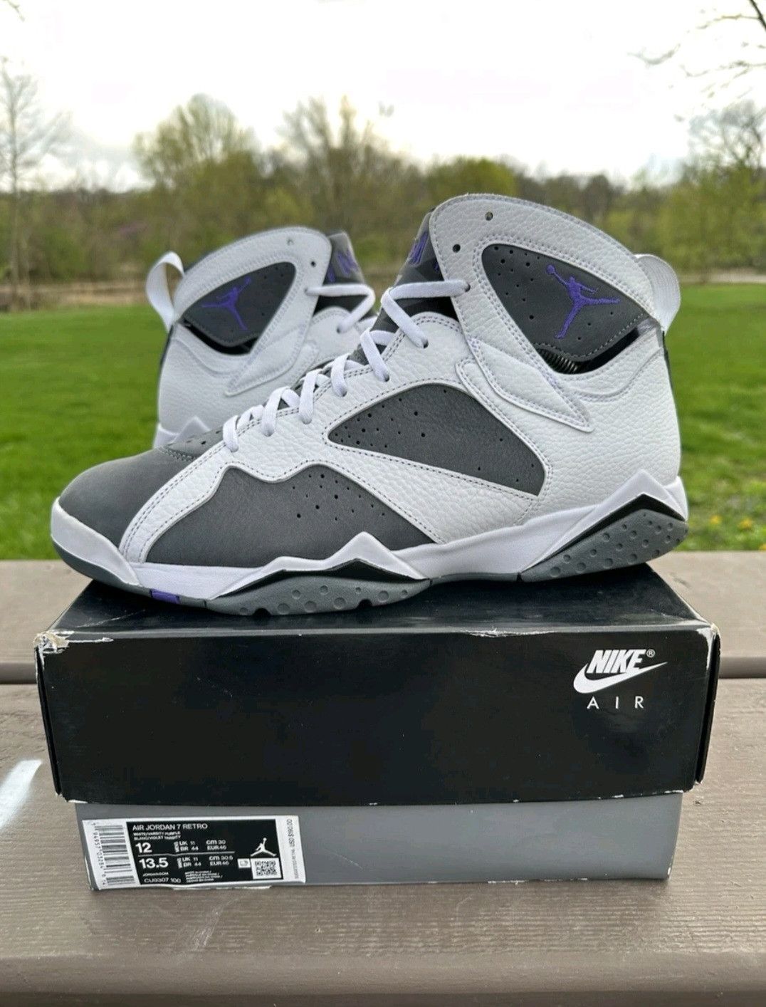 Jordan Brand Nike Air Jordan Retro 7 Flint 2021 CU9307100 Size 12 Men Size US 12 / EU 45 - 1 Thumbnail