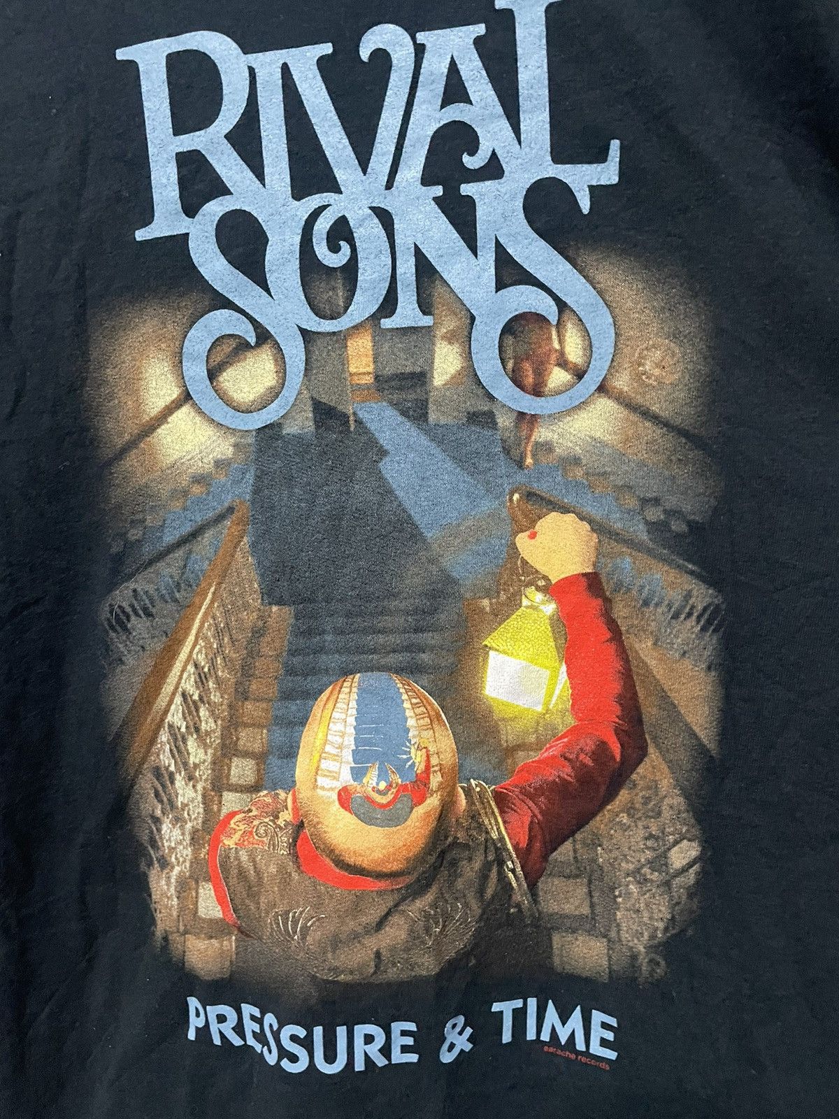 Band Tees × Vintage Rival Sons Pressure & Time Tour Tee Vintage Rock Band Merch Size US L / EU 52-54 / 3 - 4 Thumbnail