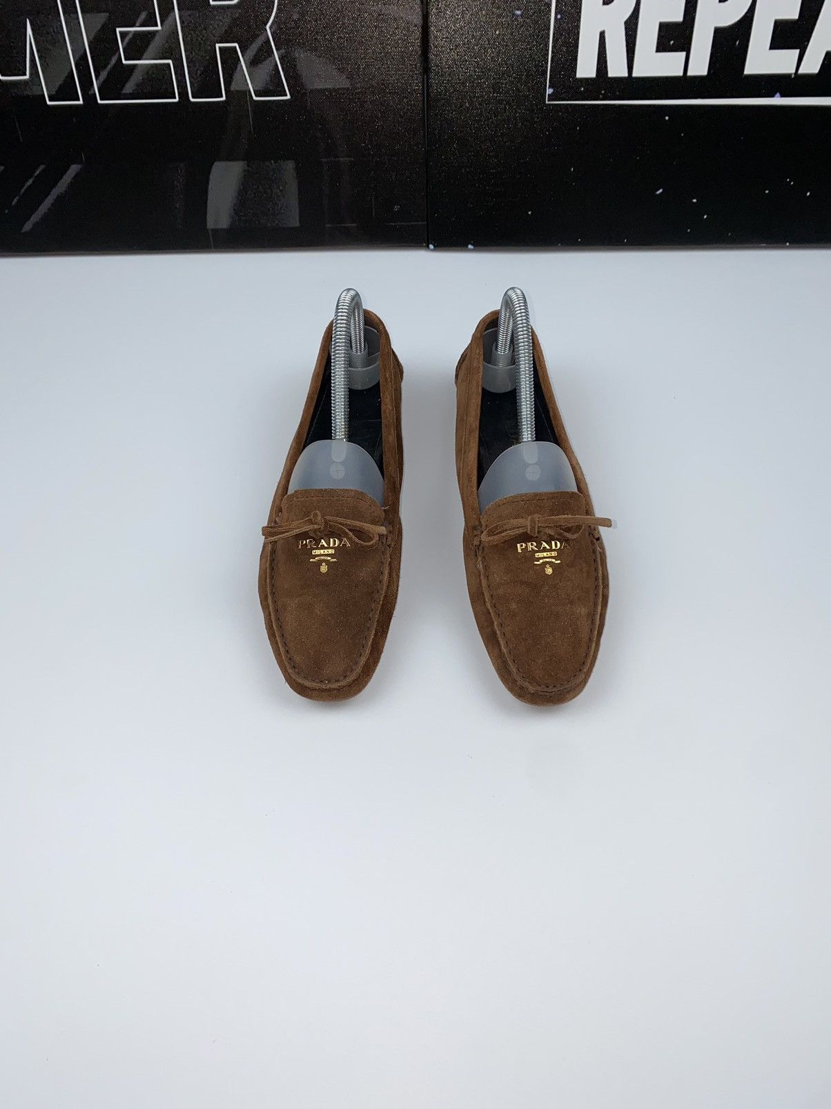 Prada 🚨 Prada MILANO vintage brown leather suede driving shoes Size US 7.5 / IT 37.5 - 4 Thumbnail