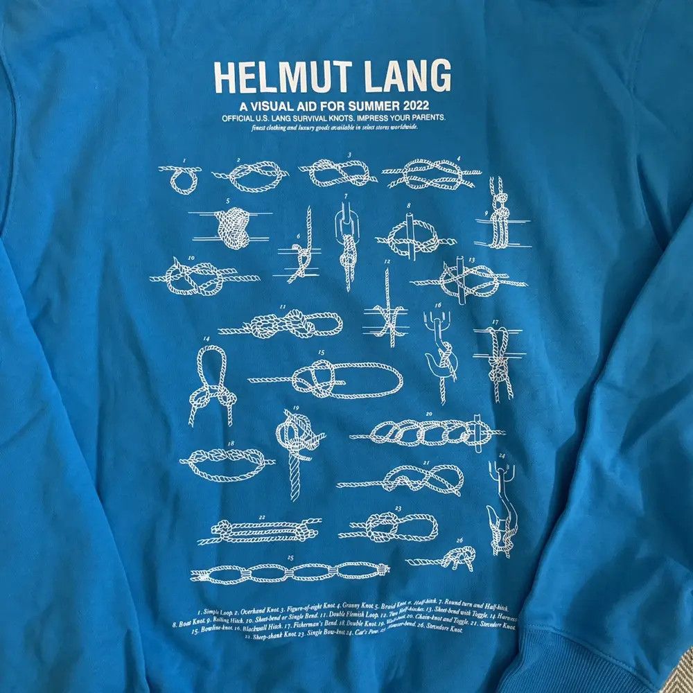 Helmut Lang Helmut Lang Lifeguard Hoodie Blue L Knot Terry Size US L / EU 52-54 / 3 - 3 Thumbnail