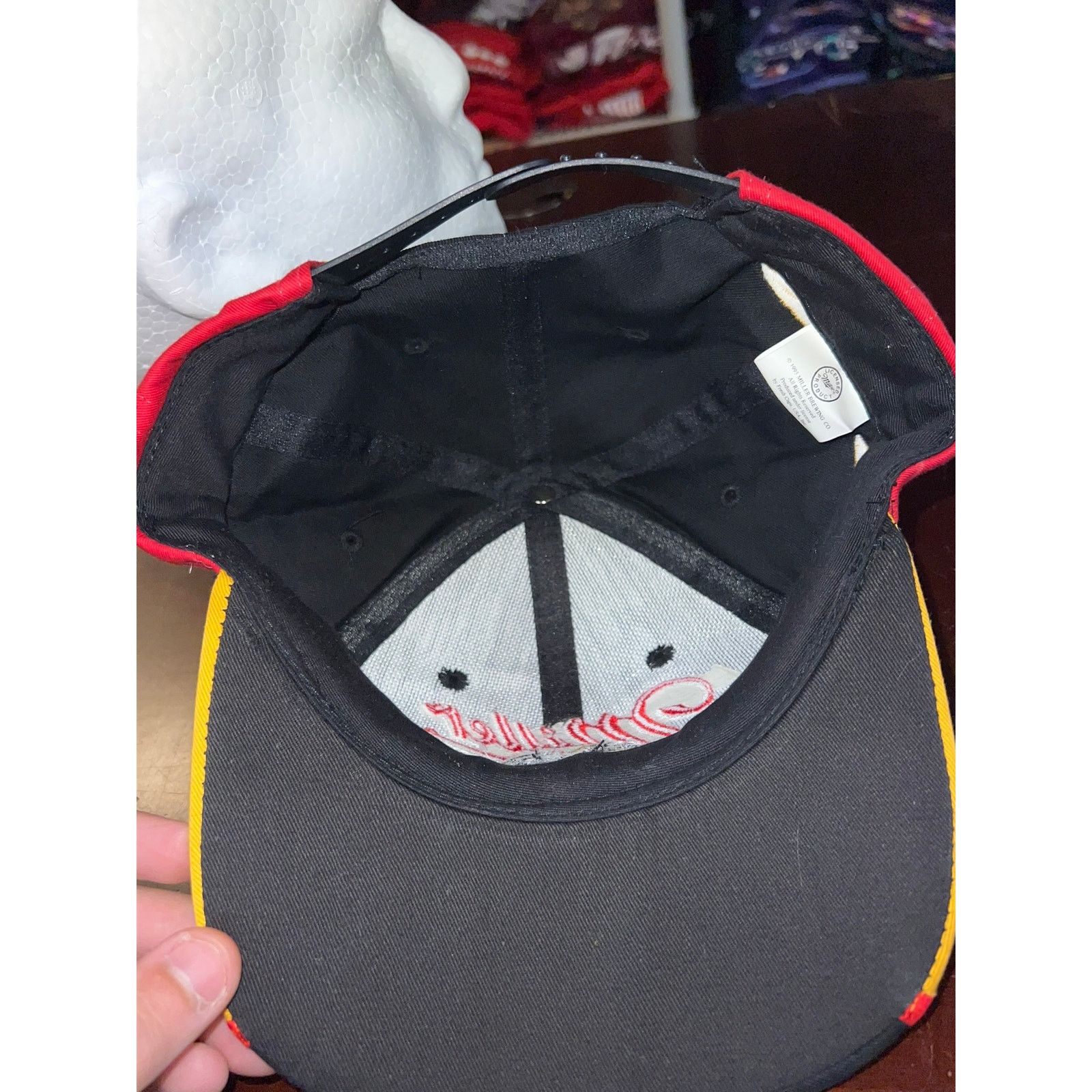 Vintage Vintage Miller Racing Hat Miller Beer Alcohol Flames Cap OS Size ONE SIZE - 7 Thumbnail