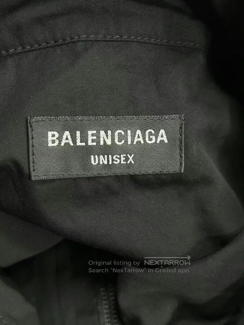 Balenciaga Balenciaga Black Denim Jacket with Logo. Size US XS / EU 42 / 0 - 3 Thumbnail