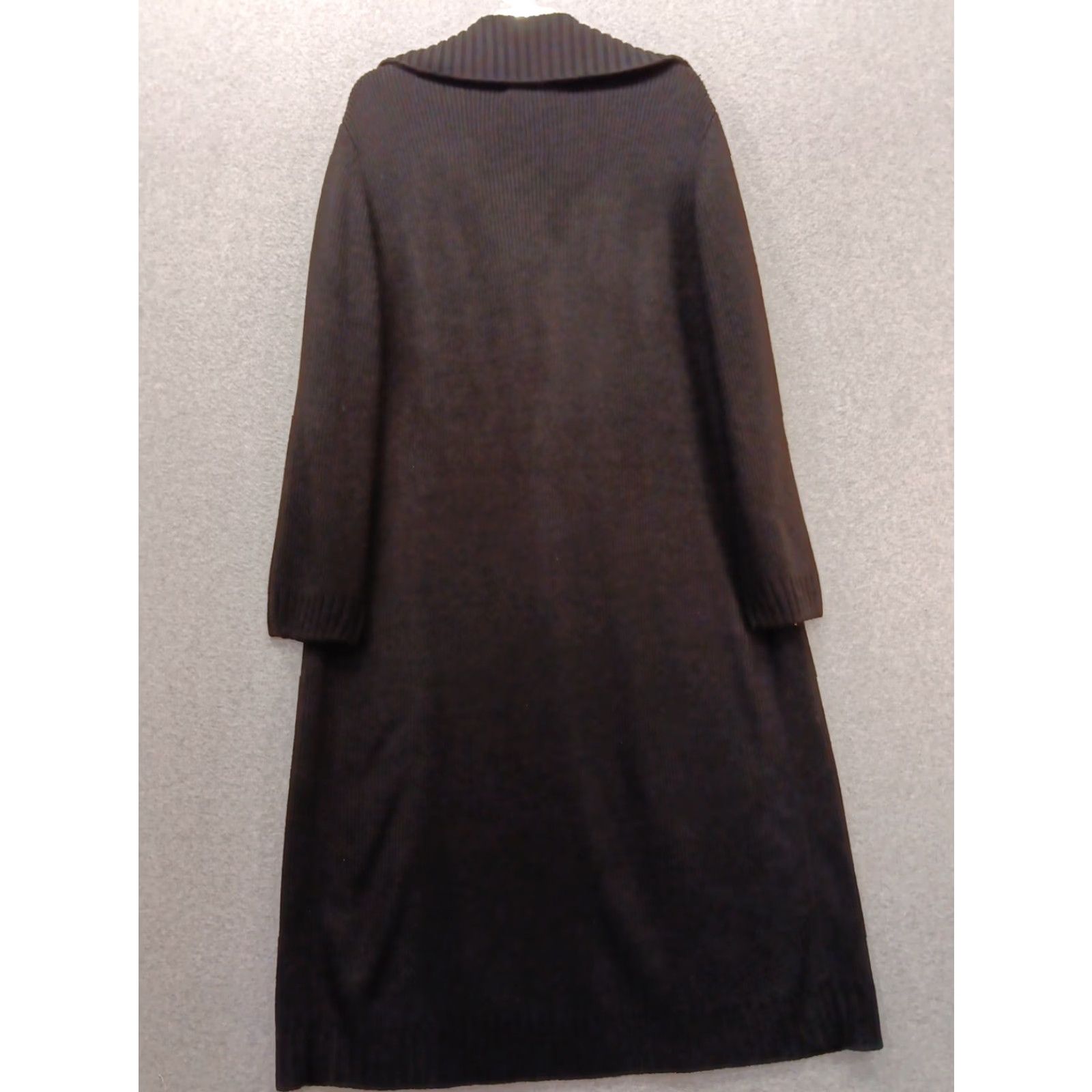 Vintage VINTAGE Sideffects Cardigan Sweater Open Front 90s Black M Womens Knit Open Front Long Sleeve High Neck Casual Workwear Travel Size M / US 6-8 / IT 42-44 - 8 Thumbnail