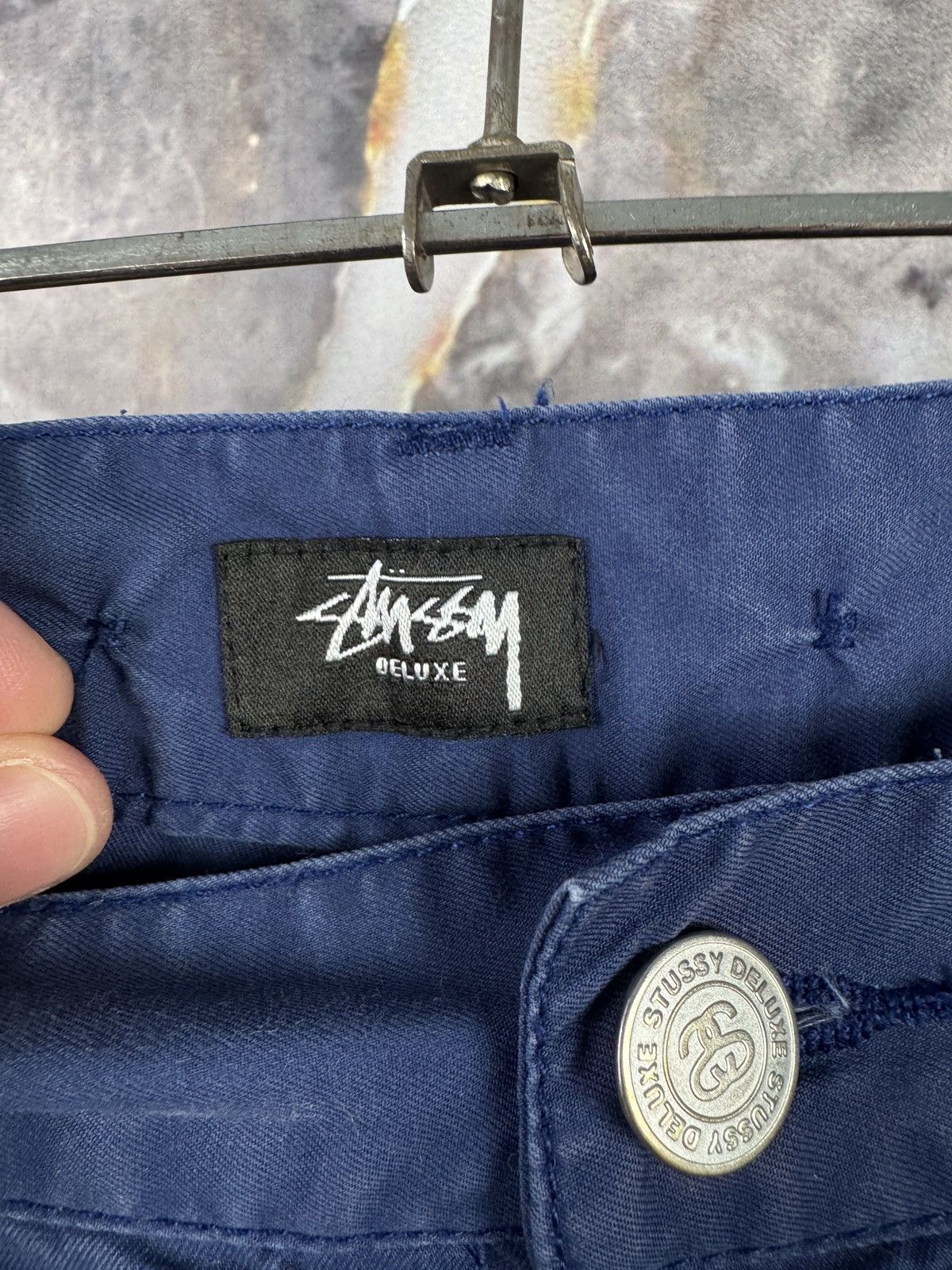 Stussy Men’s Stussy Casual Pants Blue Streetwear Size 36 Size US 36 / EU 52 - 10 Thumbnail