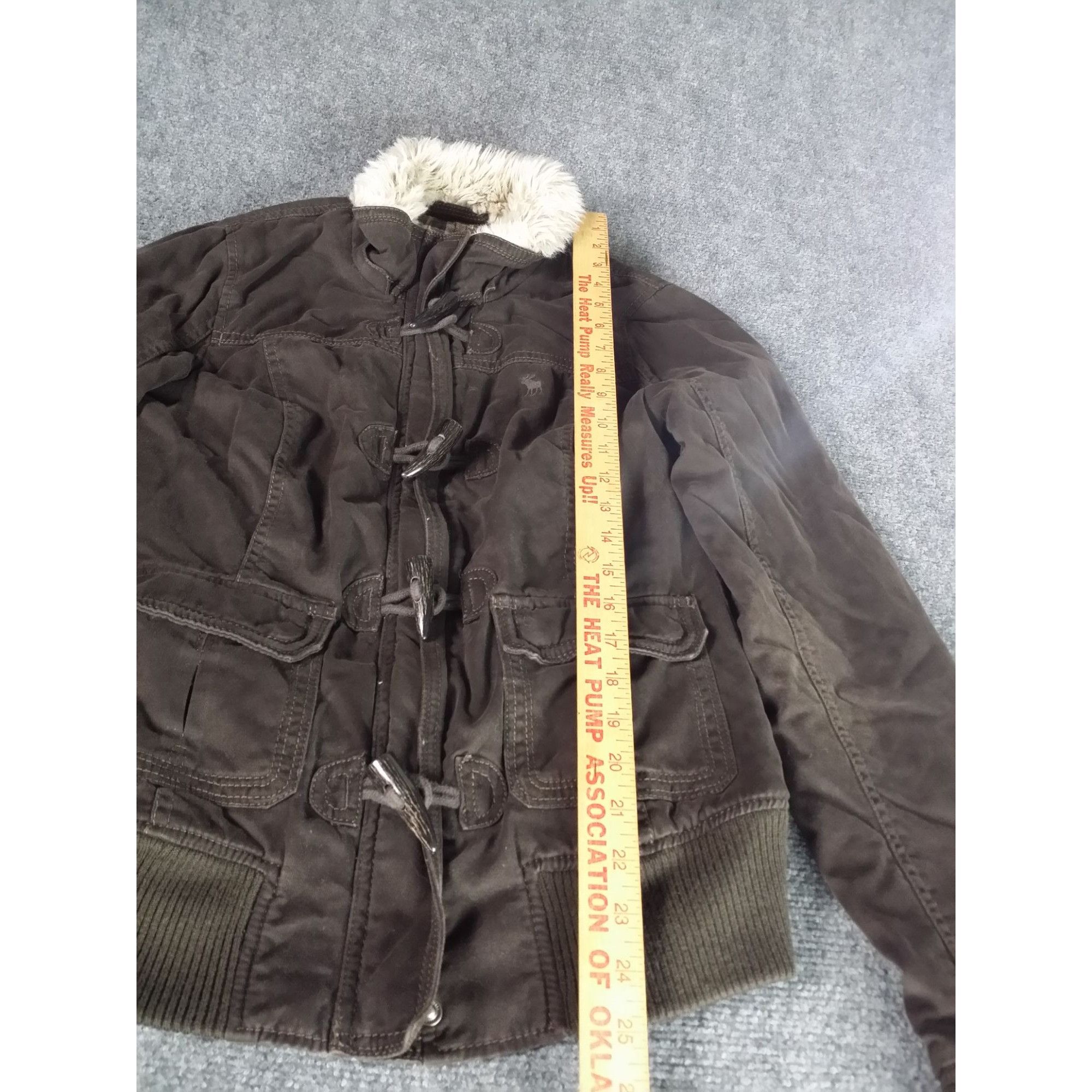 Abercrombie & Fitch Abercrombie & Fitch Zip Up Winter Jacket Women Sz M Brown Fa Size M / US 6-8 / IT 42-44 - 3 Thumbnail