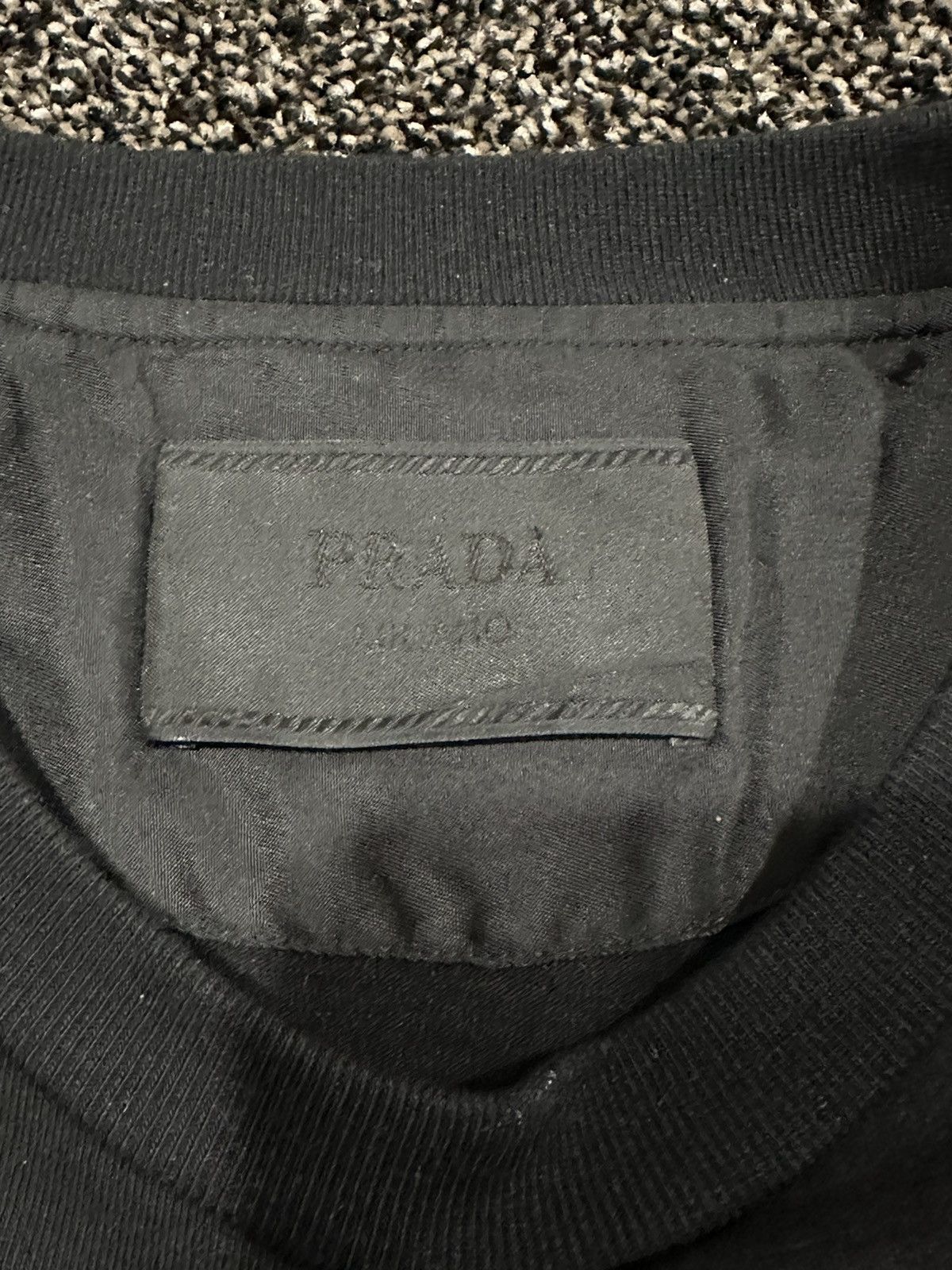 Prada Prada Jersey & Re-Nylon Logo Black T-Shirt Size US XL / EU 56 / 4 - 8 Thumbnail