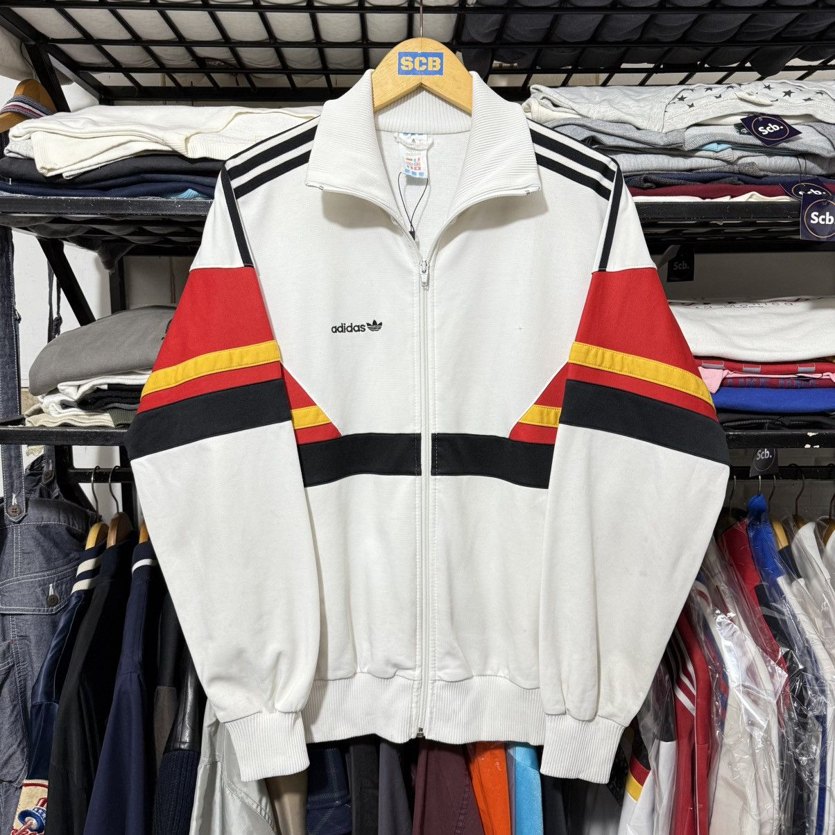Vintage Vintage adidas 80s germany track top Size US M / EU 48-50 / 2 - 1 Thumbnail