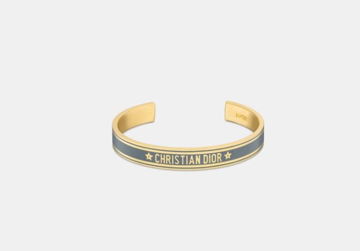 o1w1db11224 Size: OS / Code Bangle in Gold & Blue