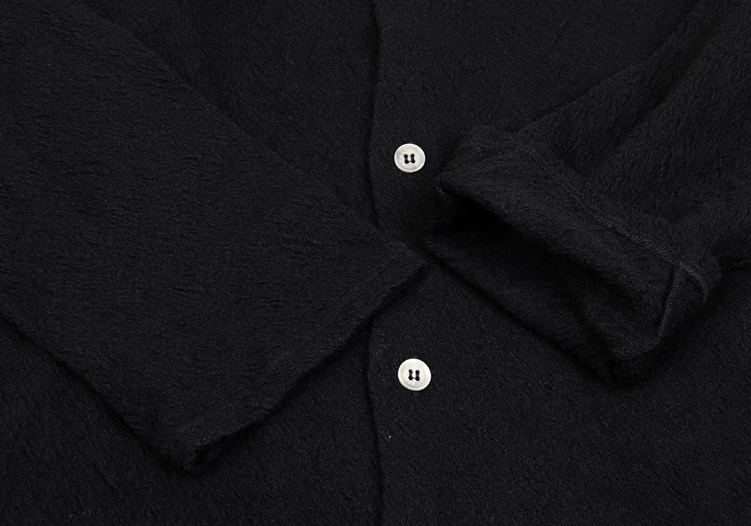 Yohji Yamamoto Yohji Yamamoto Wool Dyed Knit Shirt Black Size US M / EU 48-50 / 2 - 6 Thumbnail