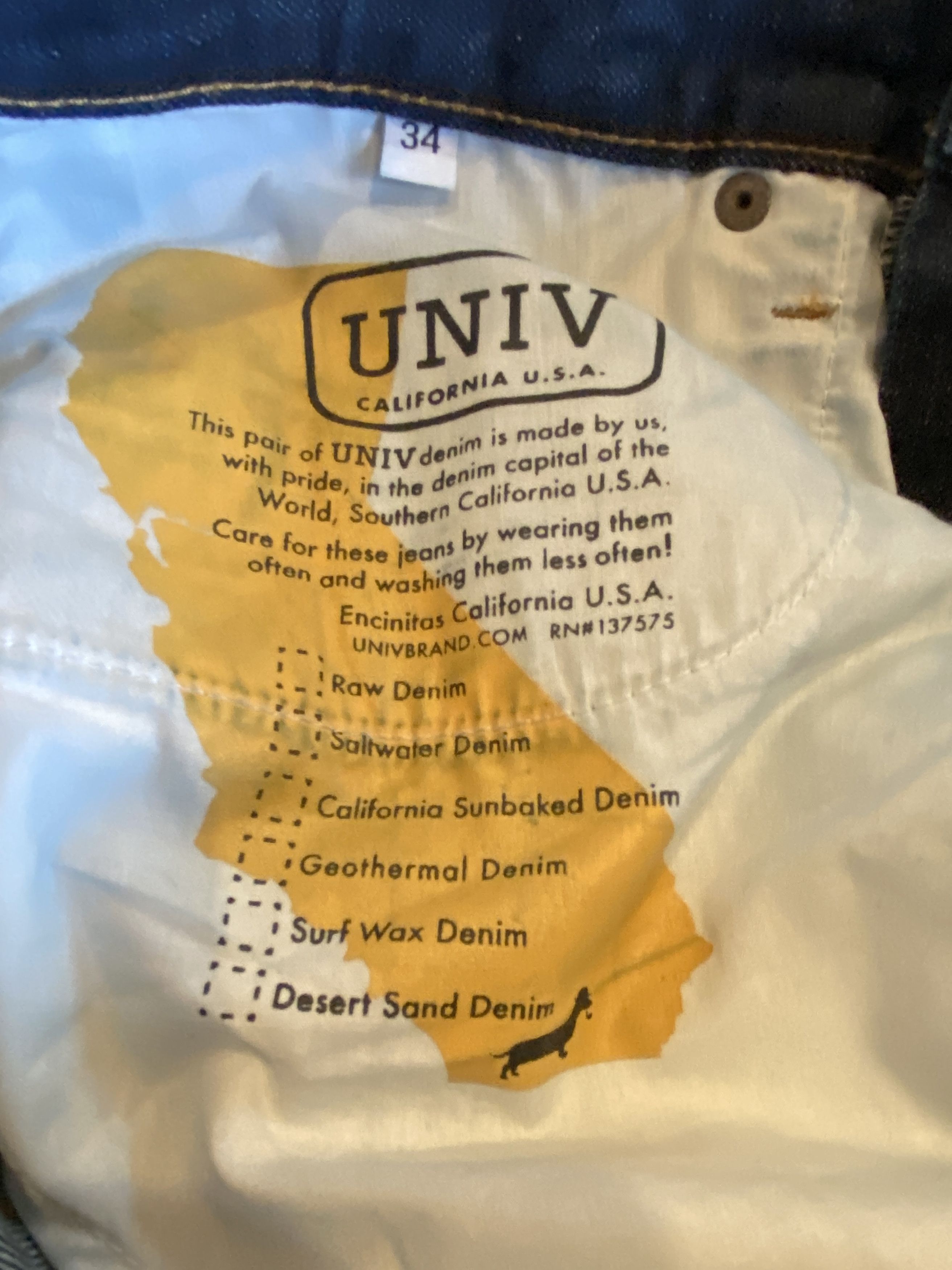 Other Univ Dark Blue Denim Jeans Size US 34 / EU 50 - 3 Thumbnail
