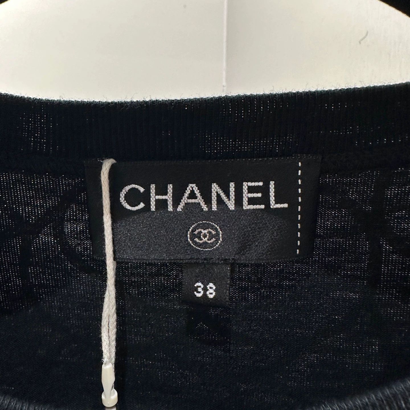 Chanel Chanel apr467 Black Gold Camellia Cotton SS Tee 38 Size S / US 4 / IT 40 - 3 Thumbnail