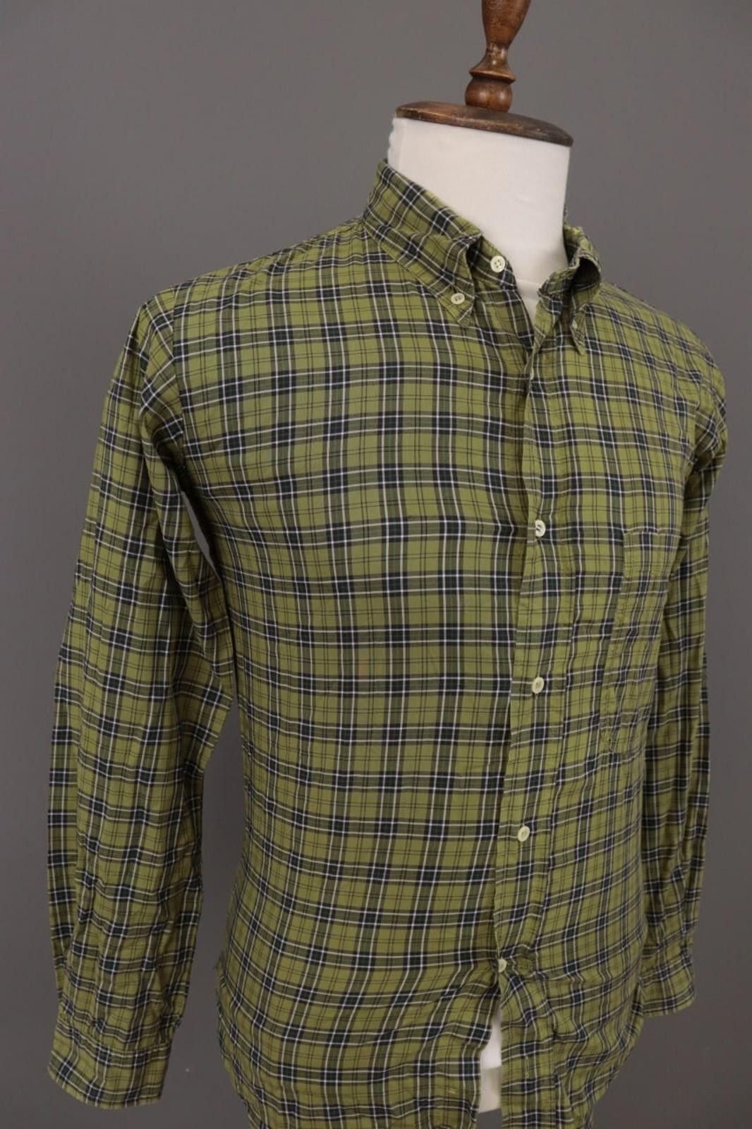 Boneville Boneville Green Check Long Sleeve Button Down Shirt Size 5 Size US M / EU 48-50 / 2 - 6 Thumbnail