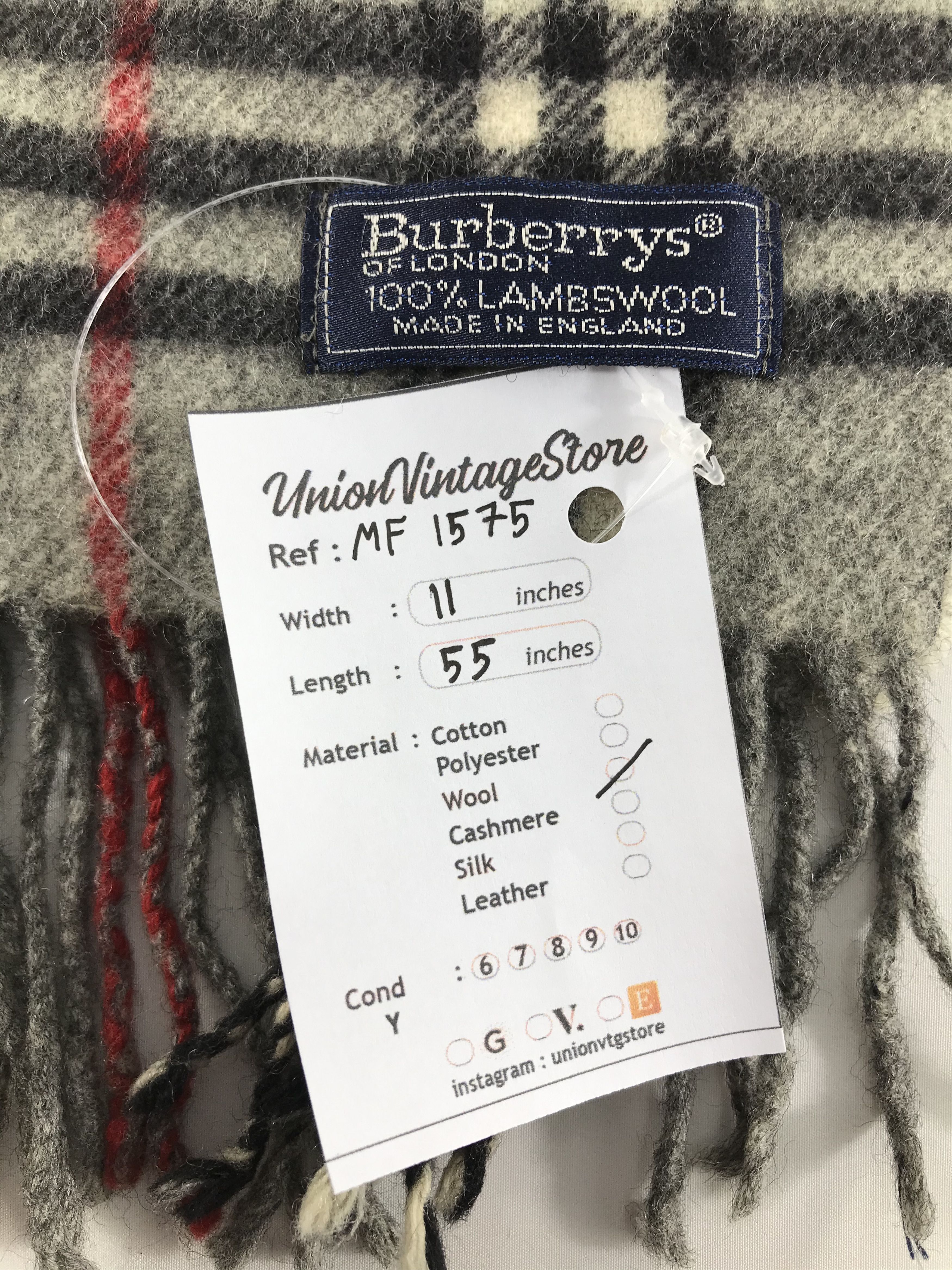 Burberry Vintage Burberry Scarf/Muffler/Neckwear MF1575 Size ONE SIZE - 4 Thumbnail