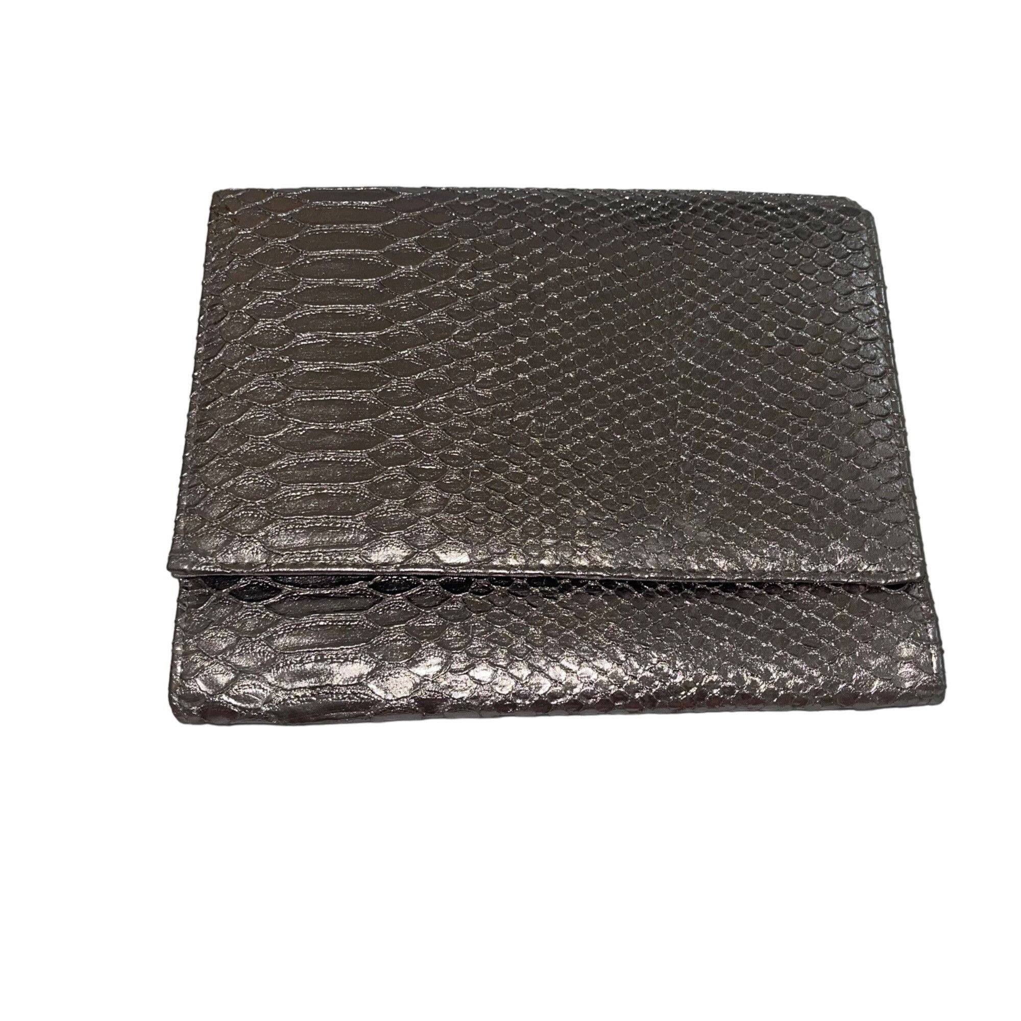 Neiman Marcus Neiman Marcus Womens Clutch Bag Silver Size ONE SIZE - 2 Thumbnail