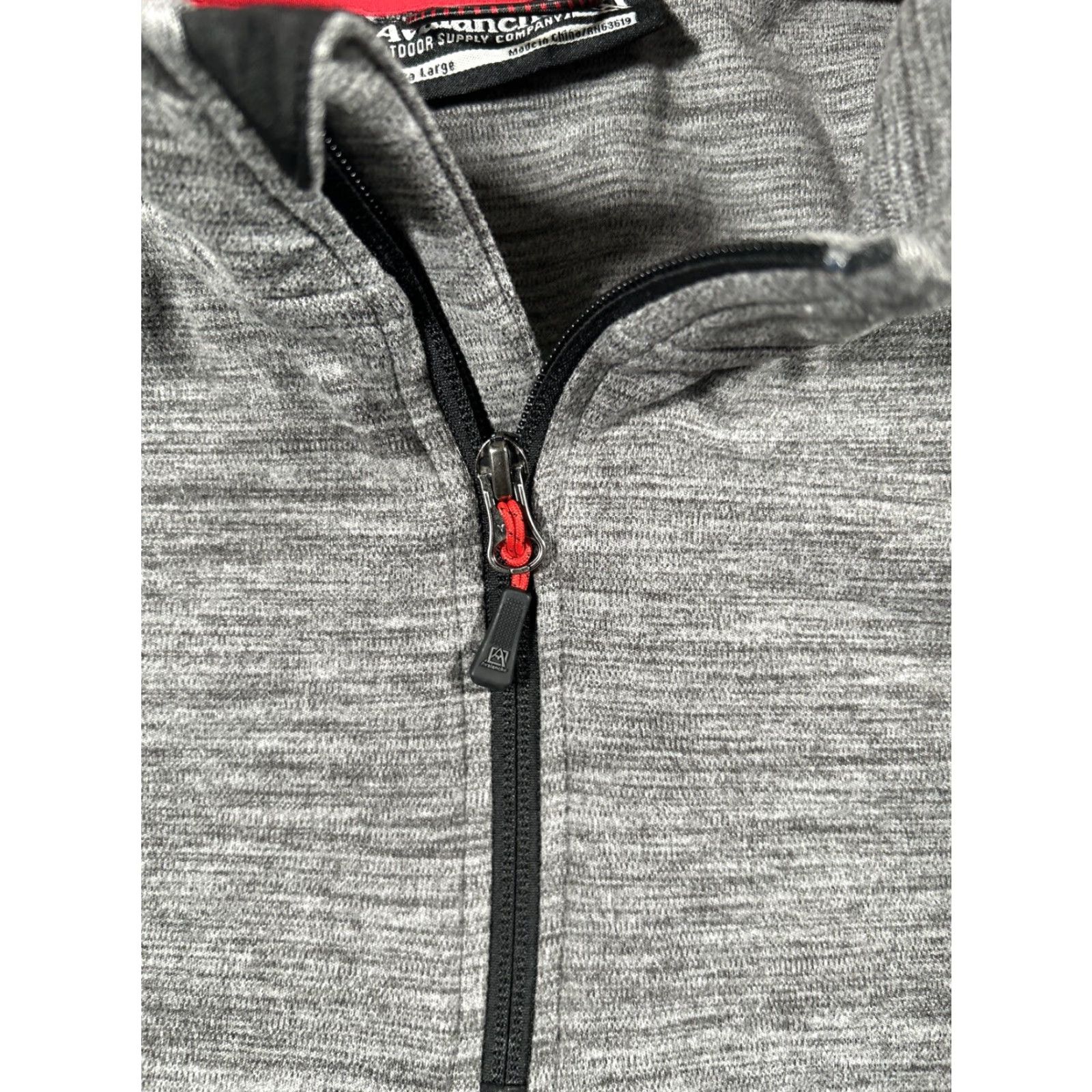 Avalanche Avalanche Mens Lightweight Fleece Gray 1/4 Zip Pullover Mock Neck XL Pullover Zip Sweatshirt Mens Size US XL / EU 56 / 4 - 4 Thumbnail
