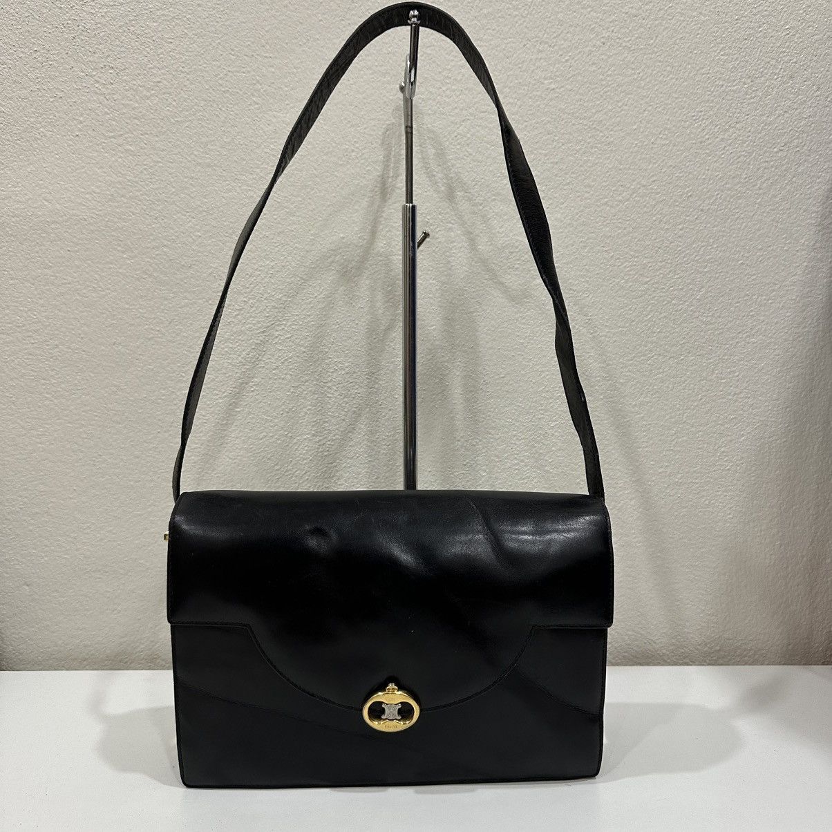 Celine CELINE BOX TRIOMPHE LEATHER SHOULDER BAG Size ONE SIZE - 3 Thumbnail