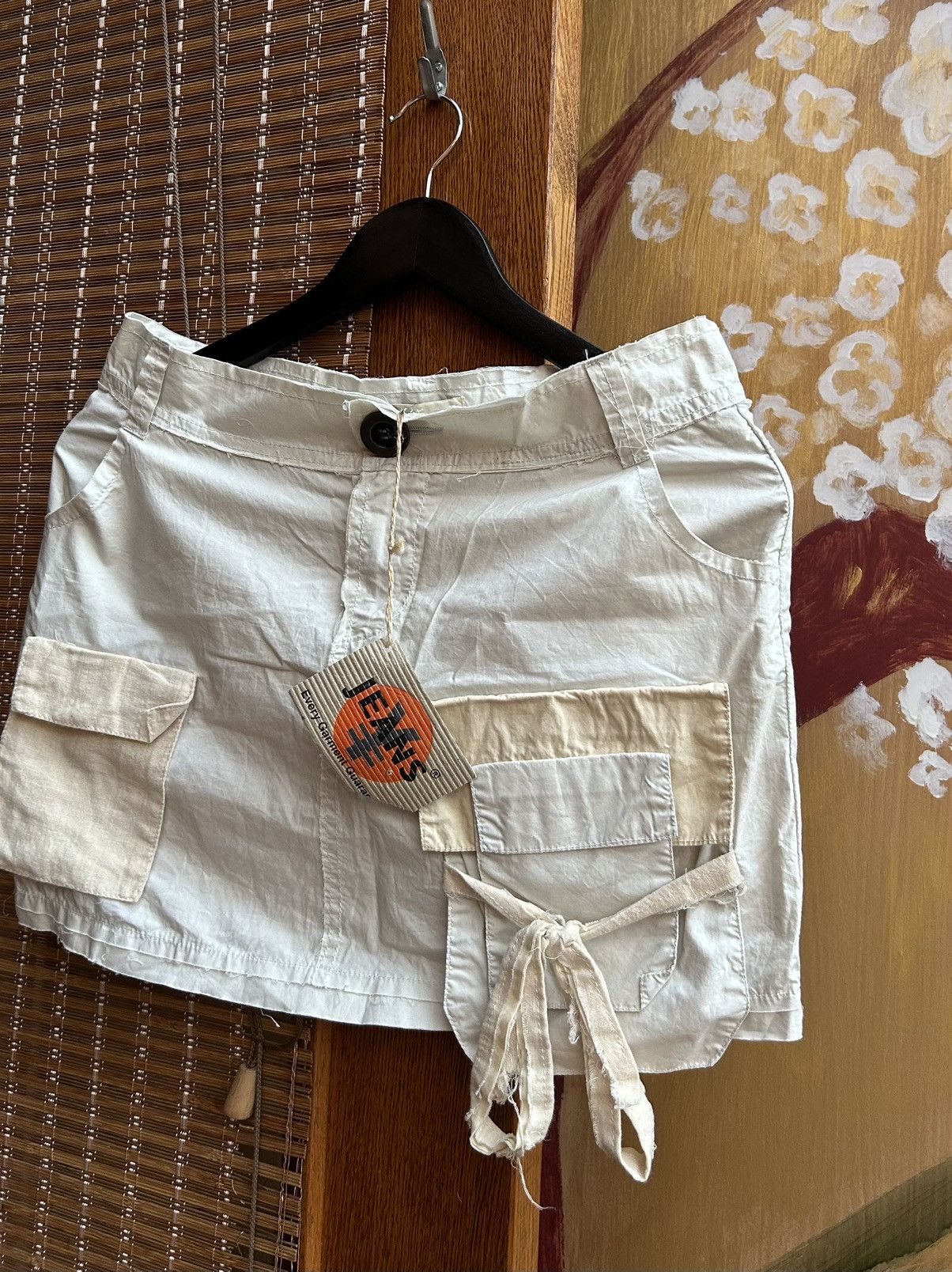 Japanese Brand × Michiko Koshino × Michiko Koshino London Vintage YEN Jeans Michiko Koshino Utility Mini Skirt NEW Size 28" / US 6 / IT 42 - 3 Thumbnail