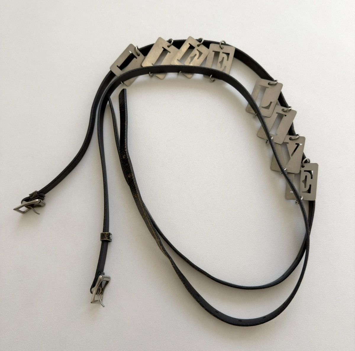Ann Demeulemeester S/S 03 Metal Letters Double Belt Size ONE SIZE - 12 Thumbnail