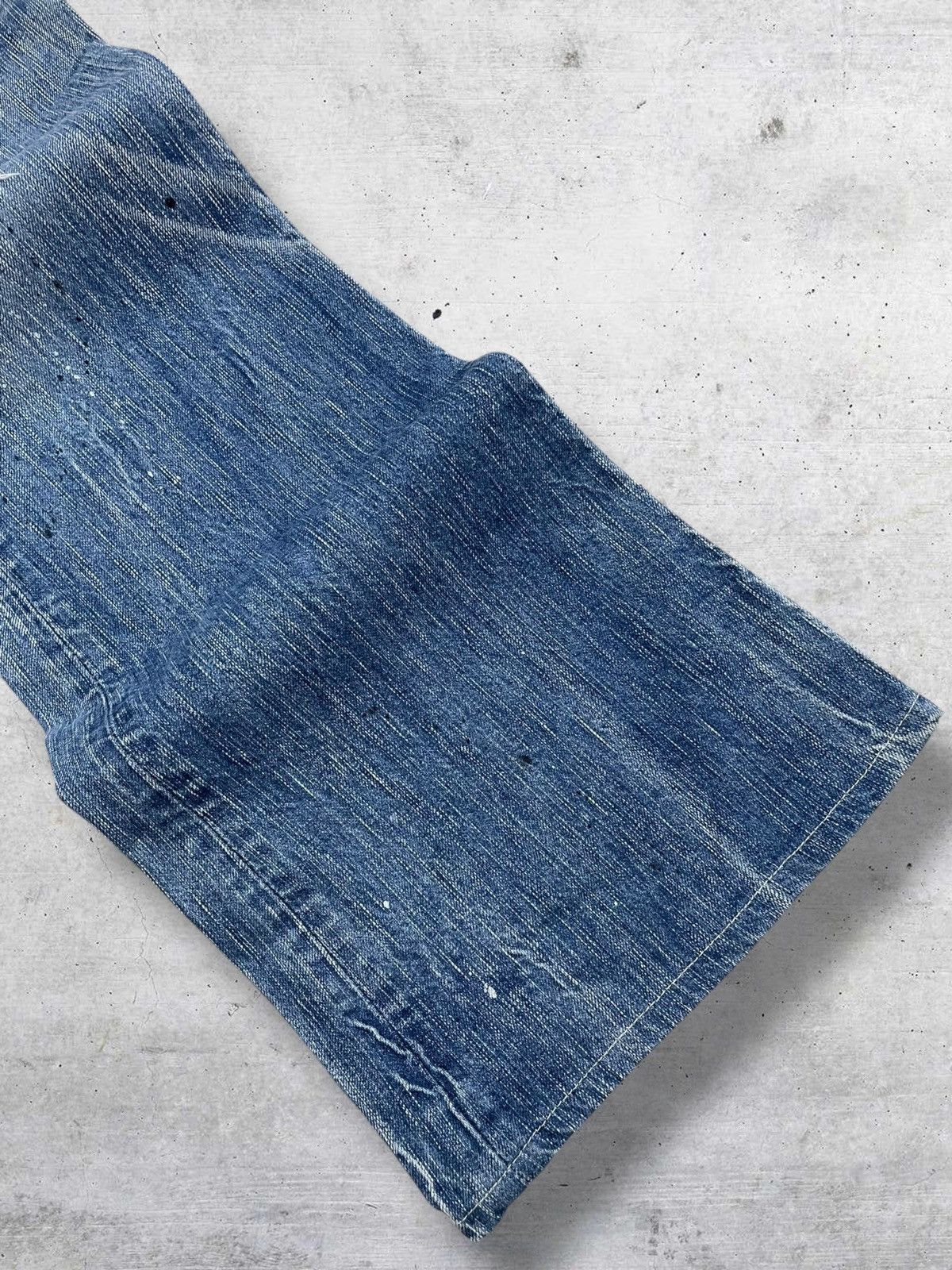 Edwin 1990S DESIGNER JAPAN EDWIN BLUE TRIP 503 DISTRESSED DENIM Size US 33 - 3 Thumbnail