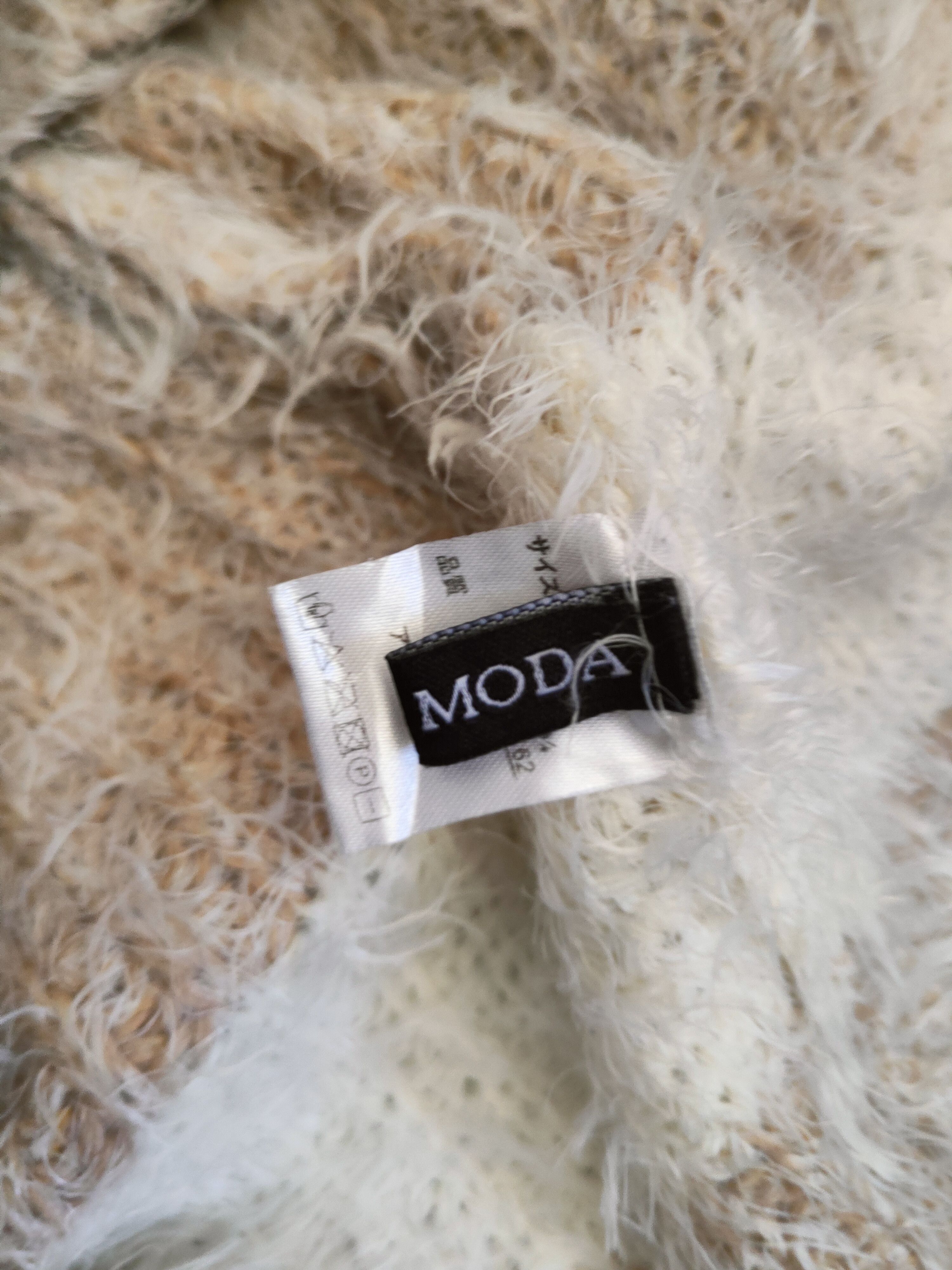 Japanese Brand DL A Lla Moda Beige Cream Fur Mohair Knitwear #46-444 Size M / US 6-8 / IT 42-44 - 10 Thumbnail