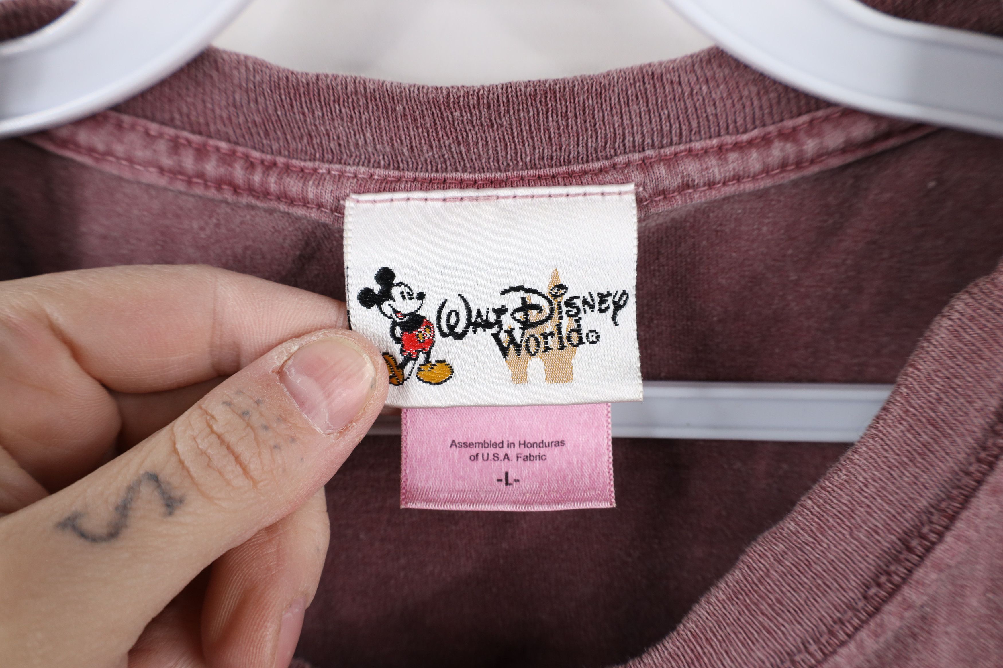 Disney × Vintage Vintage 90s Walt Disney World Tinker Bell Stonewash T-Shirt Size US L / EU 52-54 / 3 - 9 Thumbnail