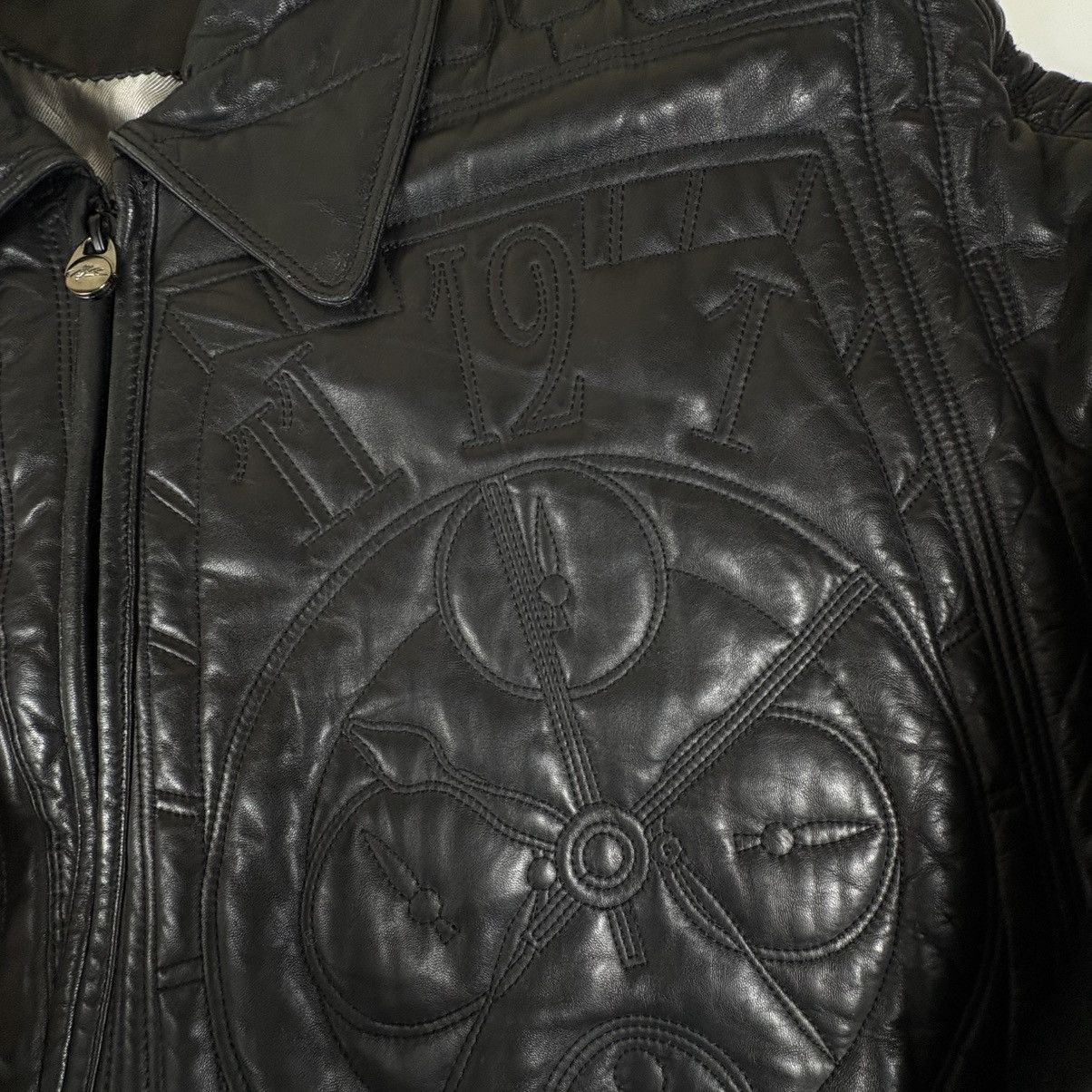 Marc Buchanan Vtg Marc Buchanan Pelle Pelle Embossed Hip Hop Bomber 56 Size US XXL / EU 58 / 5 - 5 Thumbnail