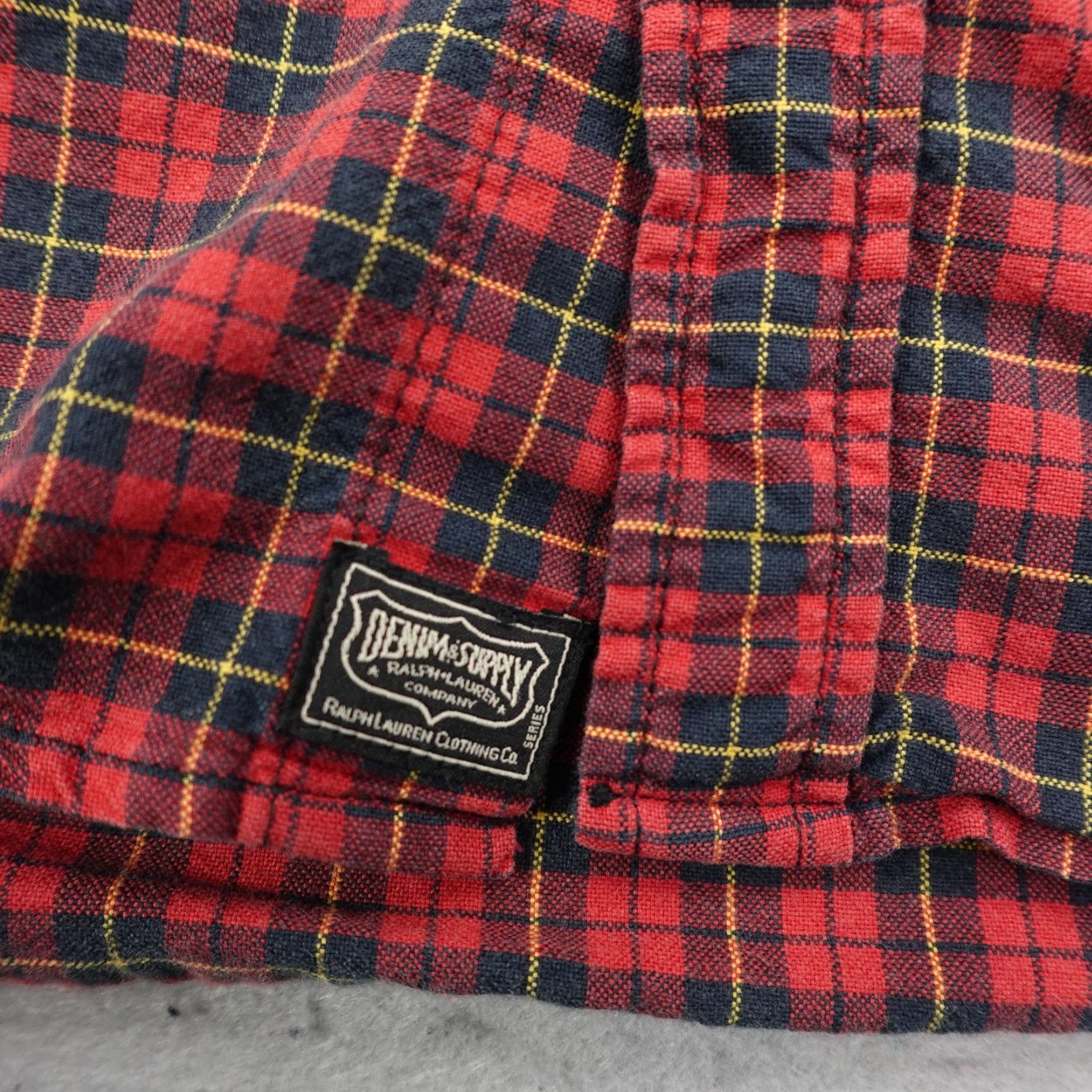 Ralph Lauren VINTAGE? (No) Denim & Supply Ralph Lauren Shirt Mens Medium Red Plaid Woven Cotton Button-Up Size US M / EU 48-50 / 2 - 4 Thumbnail