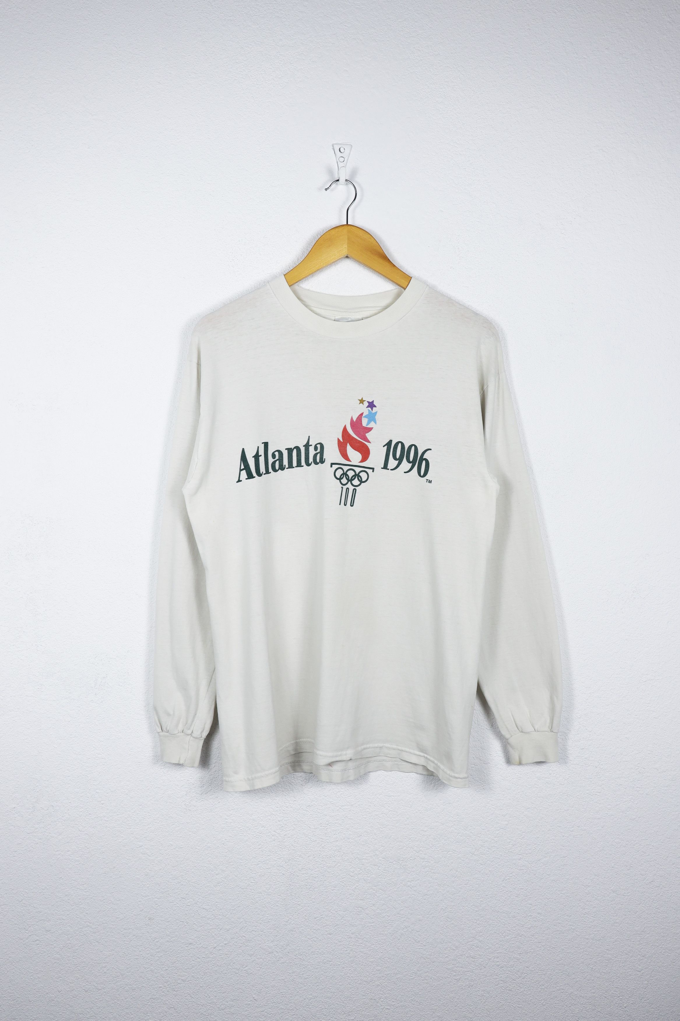 USA Olympics Vintage Atlanta USA 1996 Olympics Long Sleeve Tee Tshirt 90s Size US S / EU 44-46 / 1 - 1 Thumbnail