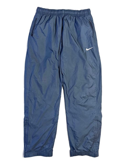 Nike vintage navy nylon track pants small logo 2000s parachute