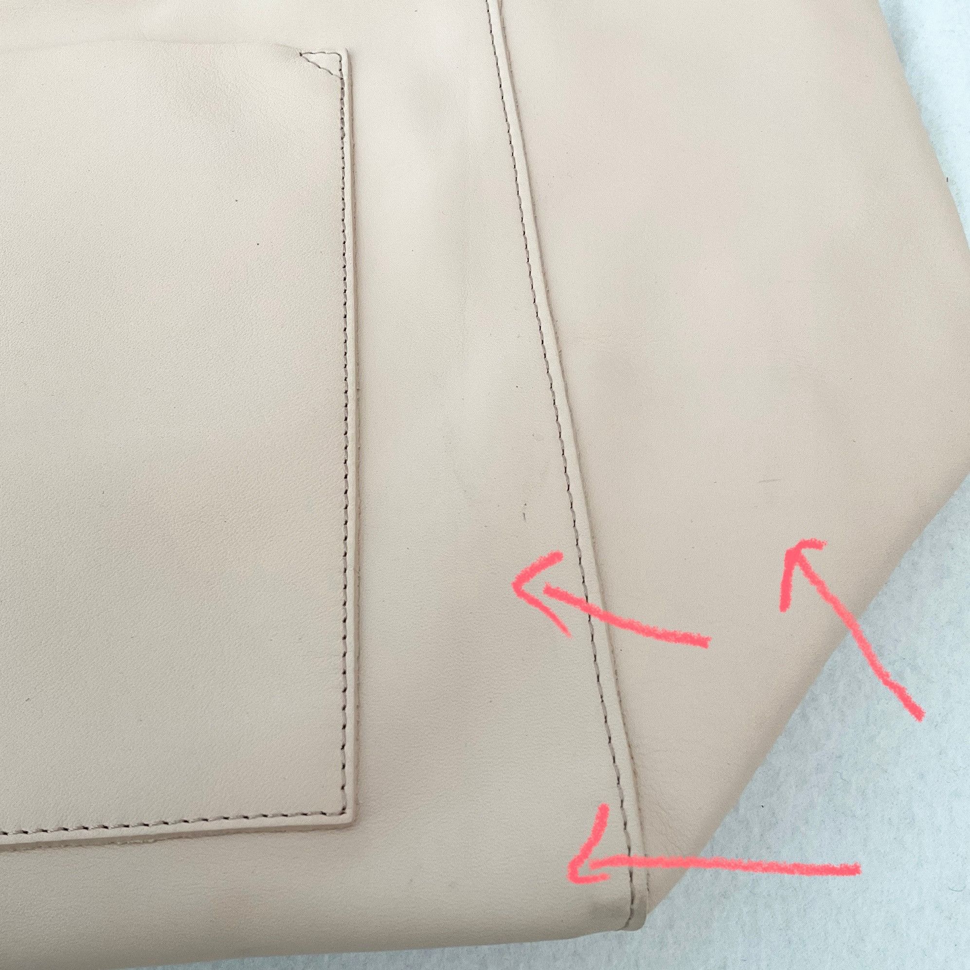 Sezane Sezane blush pink leather gaby tote large Size ONE SIZE - 6 Thumbnail