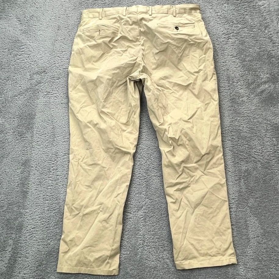 Suitsupply Suitsupply Suit Pants Mens 36x26 Beige Cotton Slacks Dress Formal Chino Classic Front Flat Front Straight 2 Piece Classic Mens Size 36R - 5 Thumbnail