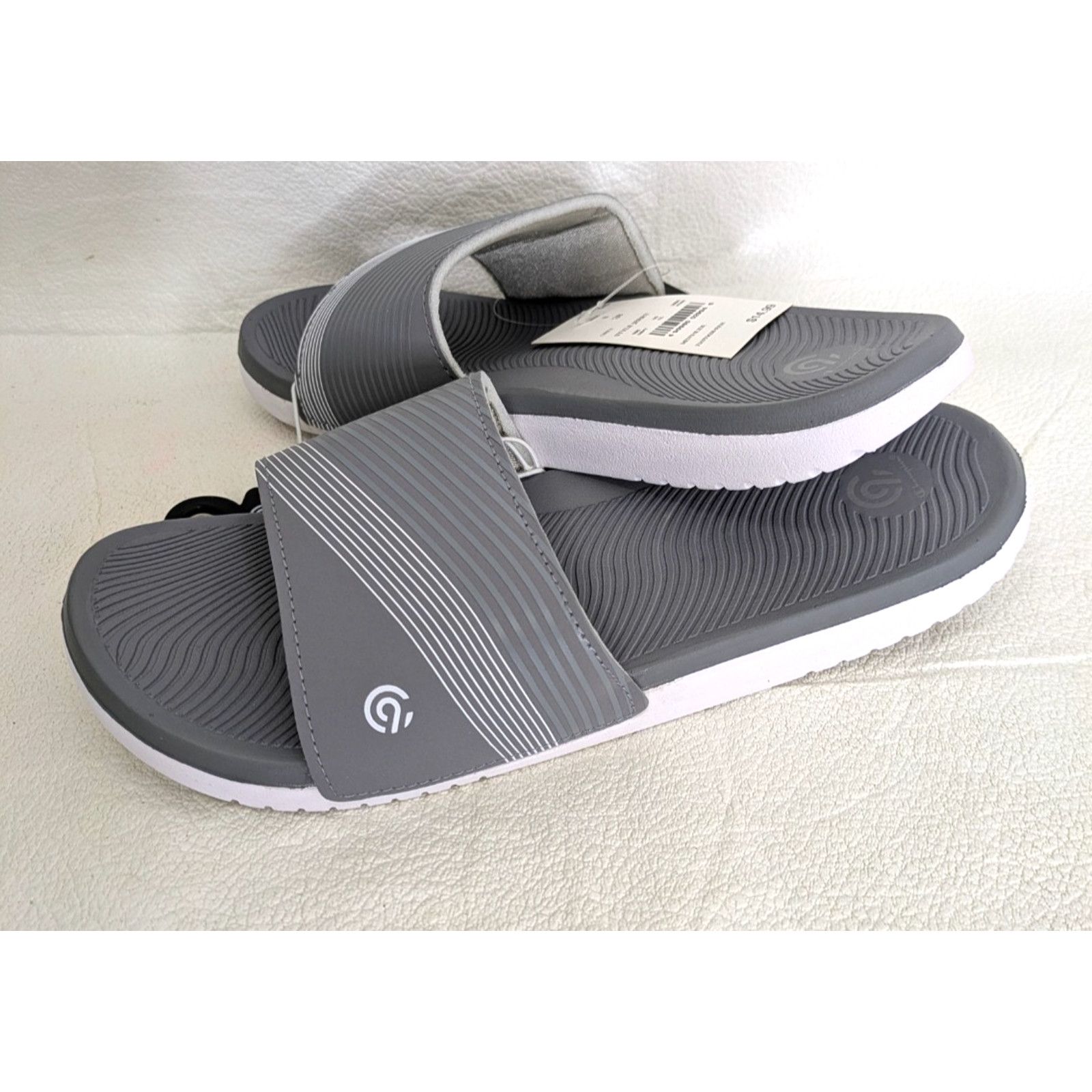 Champion 1 Pair Champion Men's Slide Gray Small 7/8 Foam Slippers Size US 7 / EU 40 - 1 Thumbnail