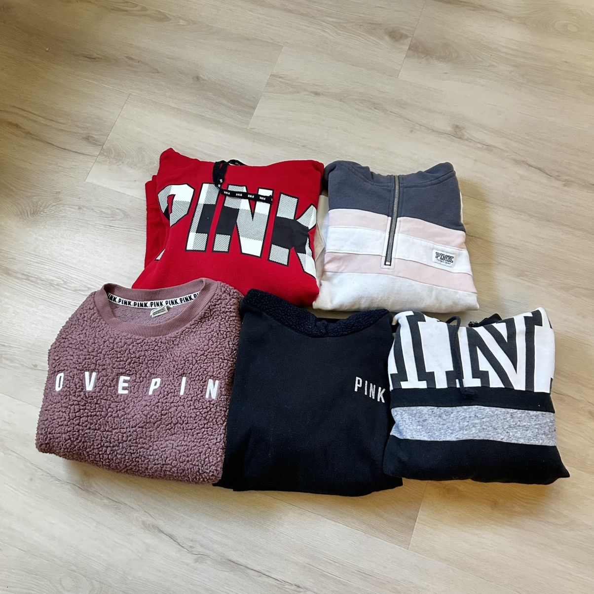 Victoria's Secret PINK sweatshirt bundle Size L / US 10 / IT 46 - 1 Thumbnail
