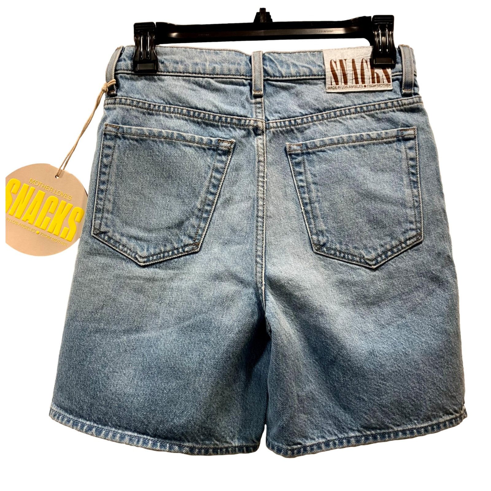 MOTHER New MOTHER Snacks Denim Shorts | The Pleated Fun Dip | 24 Size 24" / US 00 / IT 34 - 6 Thumbnail