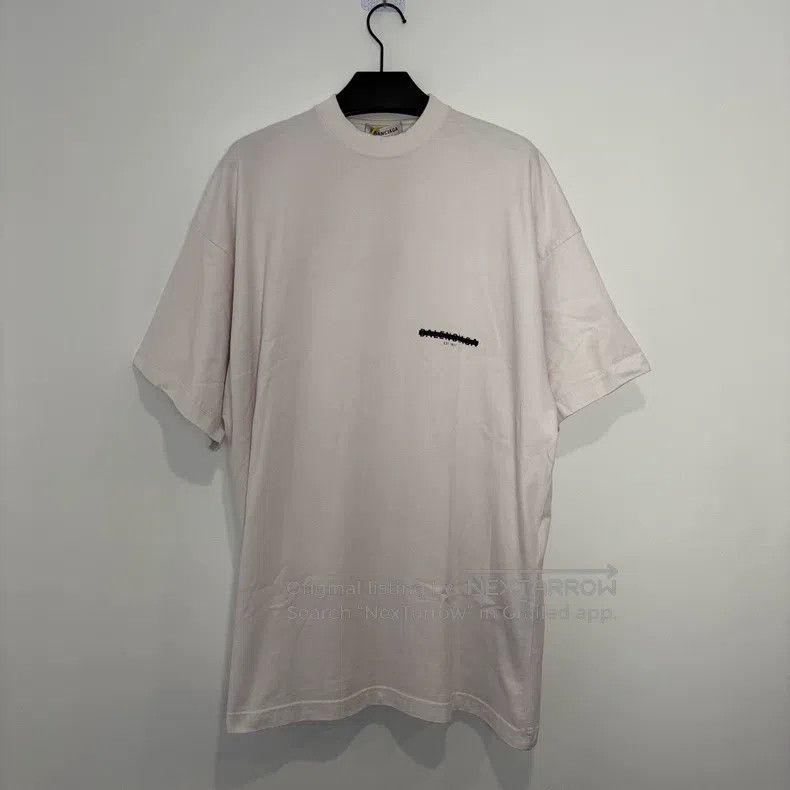 Balenciaga Balenciaga White tape delete line short sleeve Size US S / EU 44-46 / 1 - 1 Thumbnail