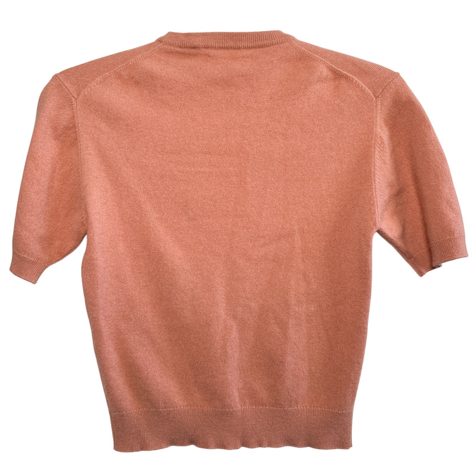 Vintage Vintage ISE 100% Cashmere Sweater Medium Rose Coral Pink Top Size M / US 6-8 / IT 42-44 - 6 Thumbnail