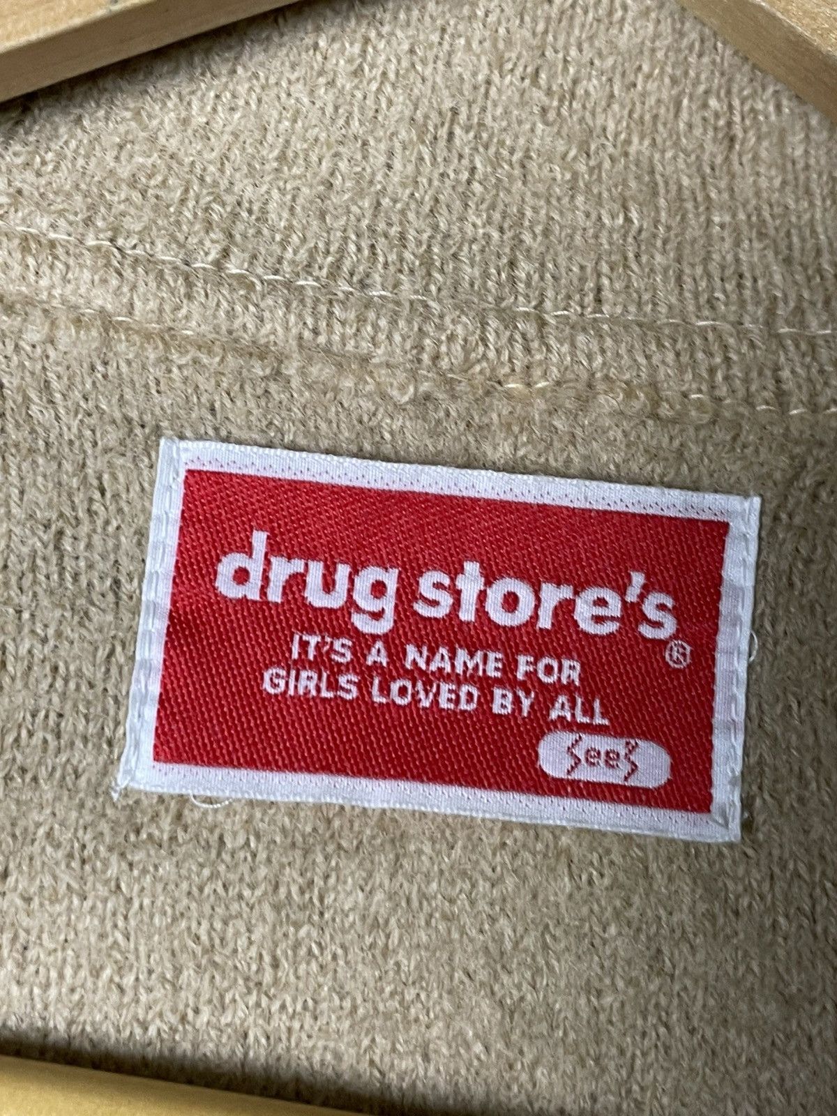 Japanese Brand × Vintage DRUGSTORE Brand Wool Long Coat (78) Size US M / EU 48-50 / 2 - 6 Thumbnail