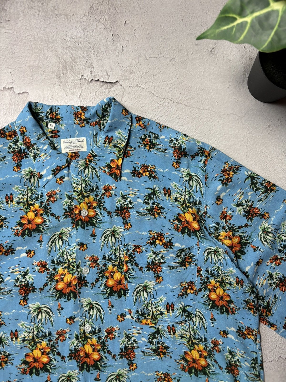 Salvatore Piccolo Salvatore Piccolo Napoli Sanforized Hawaiian Shirt XL Size US XL / EU 56 / 4 - 2 Thumbnail