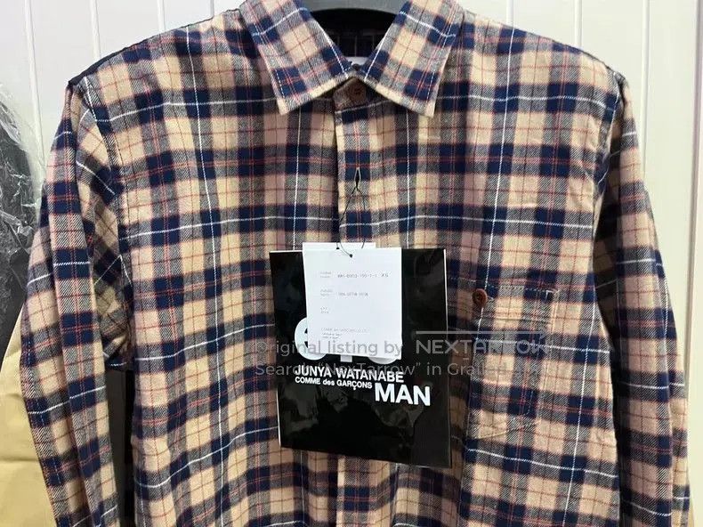 Junya Watanabe JUNYA WATANABE Brown Plaid Shirt. Size US XS / EU 42 / 0 - 3 Thumbnail
