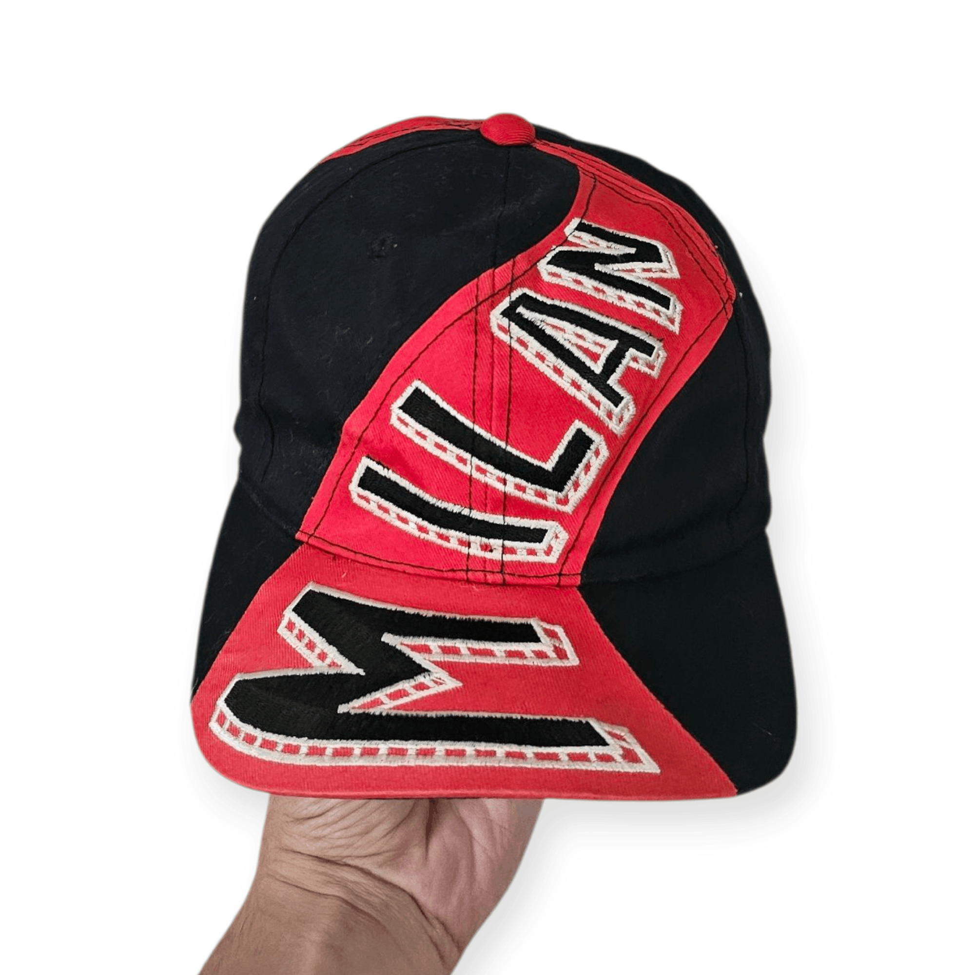Vintage AC Milan Spell Out 90's Hat Size ONE SIZE - 1 Thumbnail