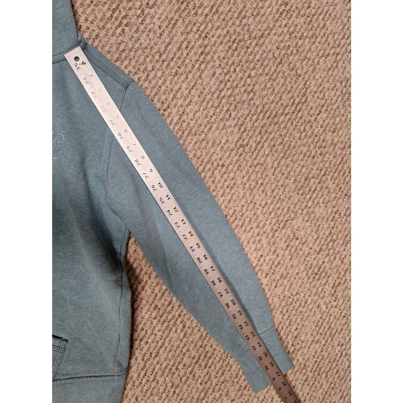 Carhartt Carhartt Hoodie Sweatshirt Womens L Zip Spellout Pockets Light Blue Size L / US 10 / IT 46 - 5 Thumbnail