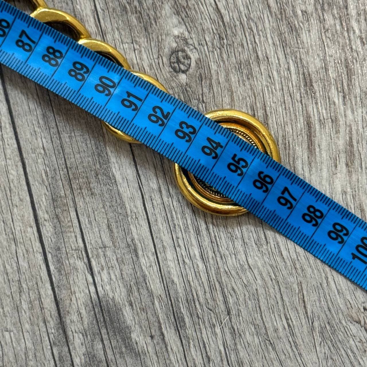 Chanel × Vintage Vintage 90s CHANEL Gold Plated Cambon 31 Rue Coin Chain Belt Size ONE SIZE - 15 Thumbnail