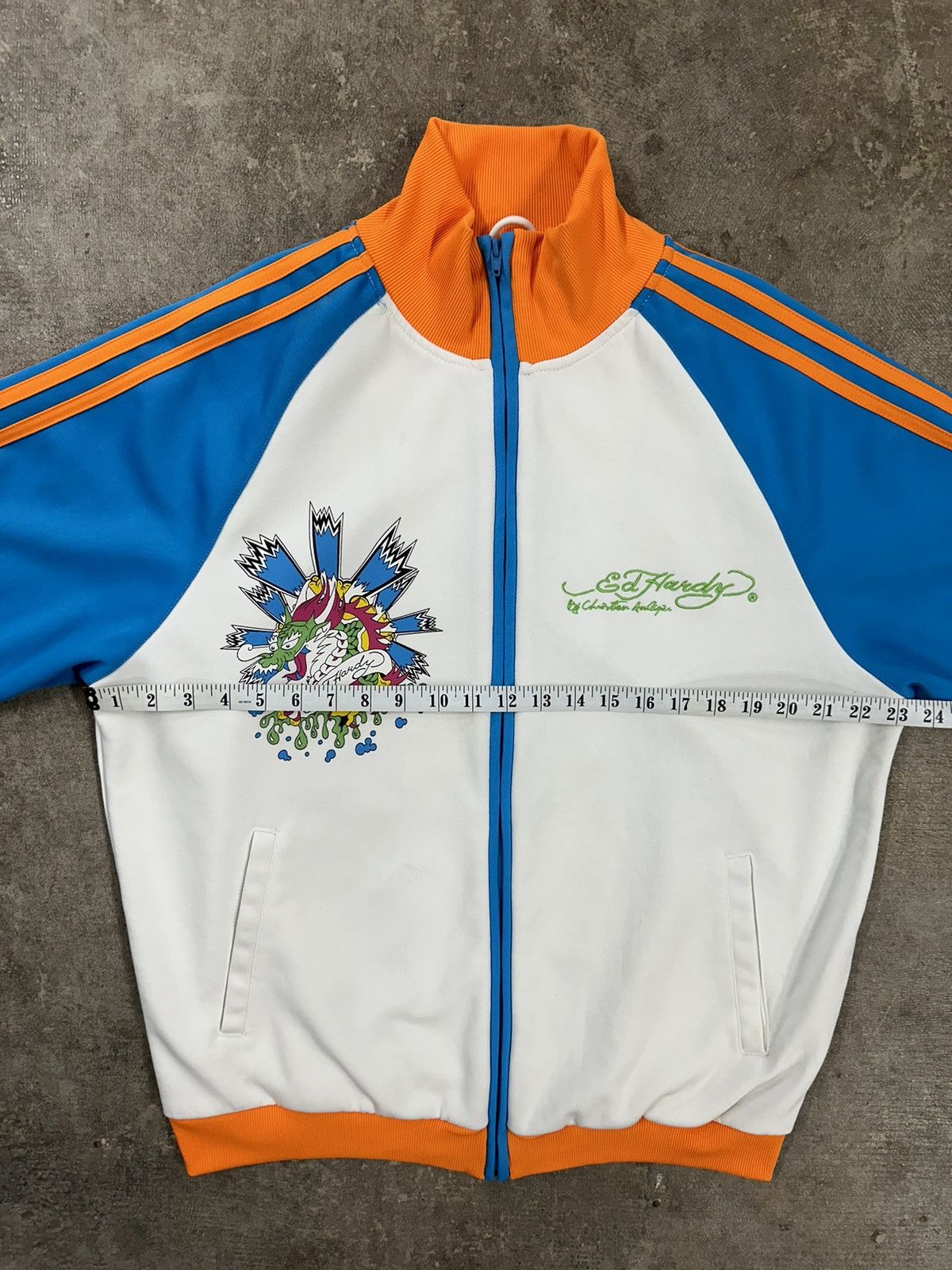 Ed Hardy Crazy Y2K Ed Hardy Christian Audigier Track Jacket Size US XL / EU 56 / 4 - 15 Thumbnail