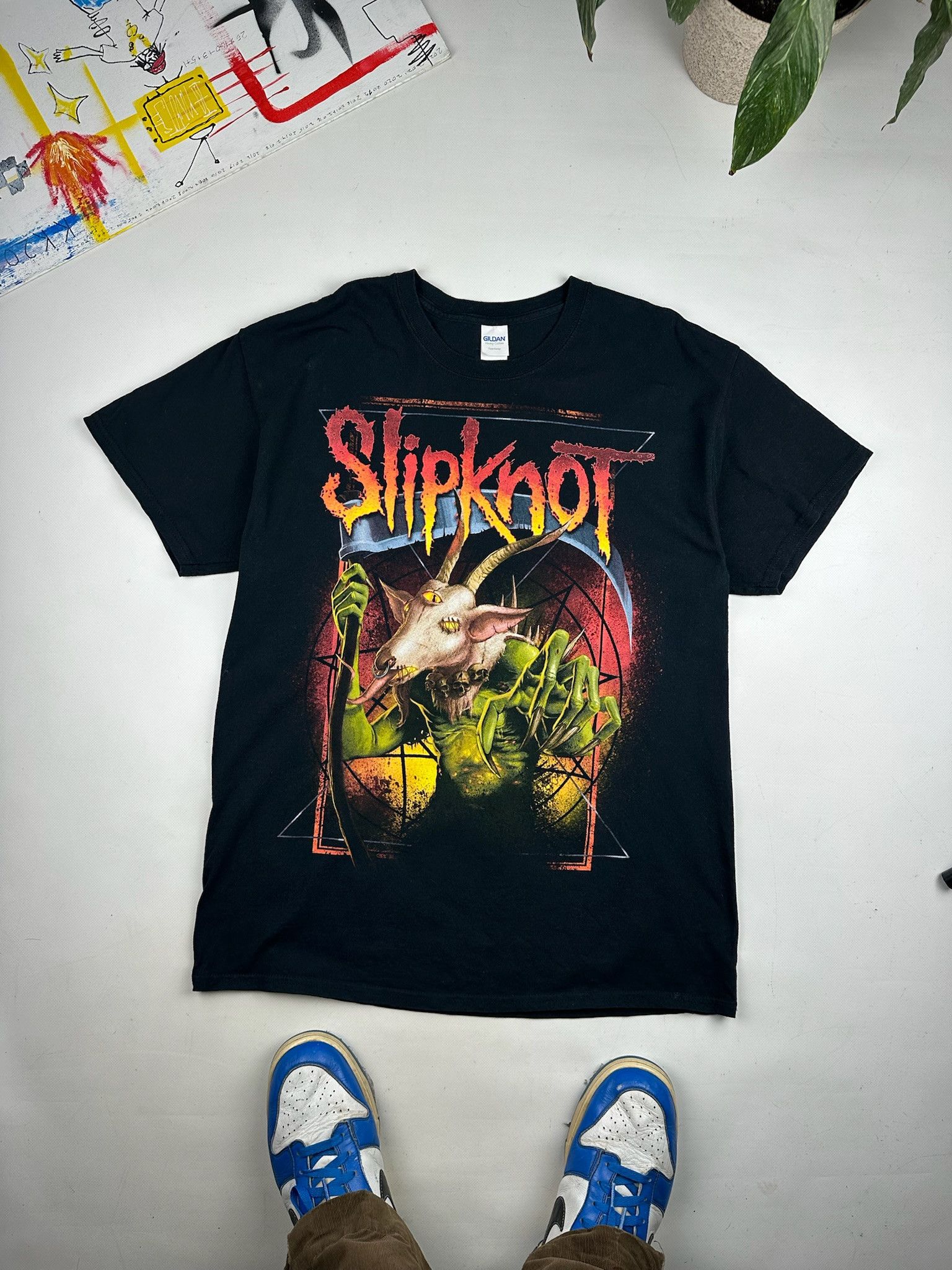Band Tees Vintage 2000s Slipknot Rotting Goat Skeletons Band Tee Fruit Size US L / EU 52-54 / 3 - 1 Thumbnail