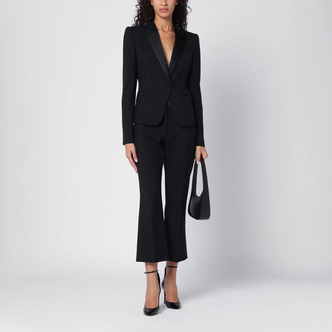 Alexander McQueen o1d2blof0426 Wool Trousers in Black Size 28" / US 6 / IT 42 - 2 Thumbnail