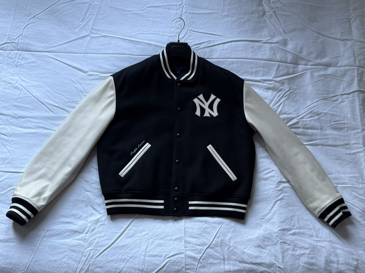 Ralph Lauren Ralph Lauren Purple Label Yankees Wool-Blend Jacket Size US L / EU 52-54 / 3 - 1 Thumbnail